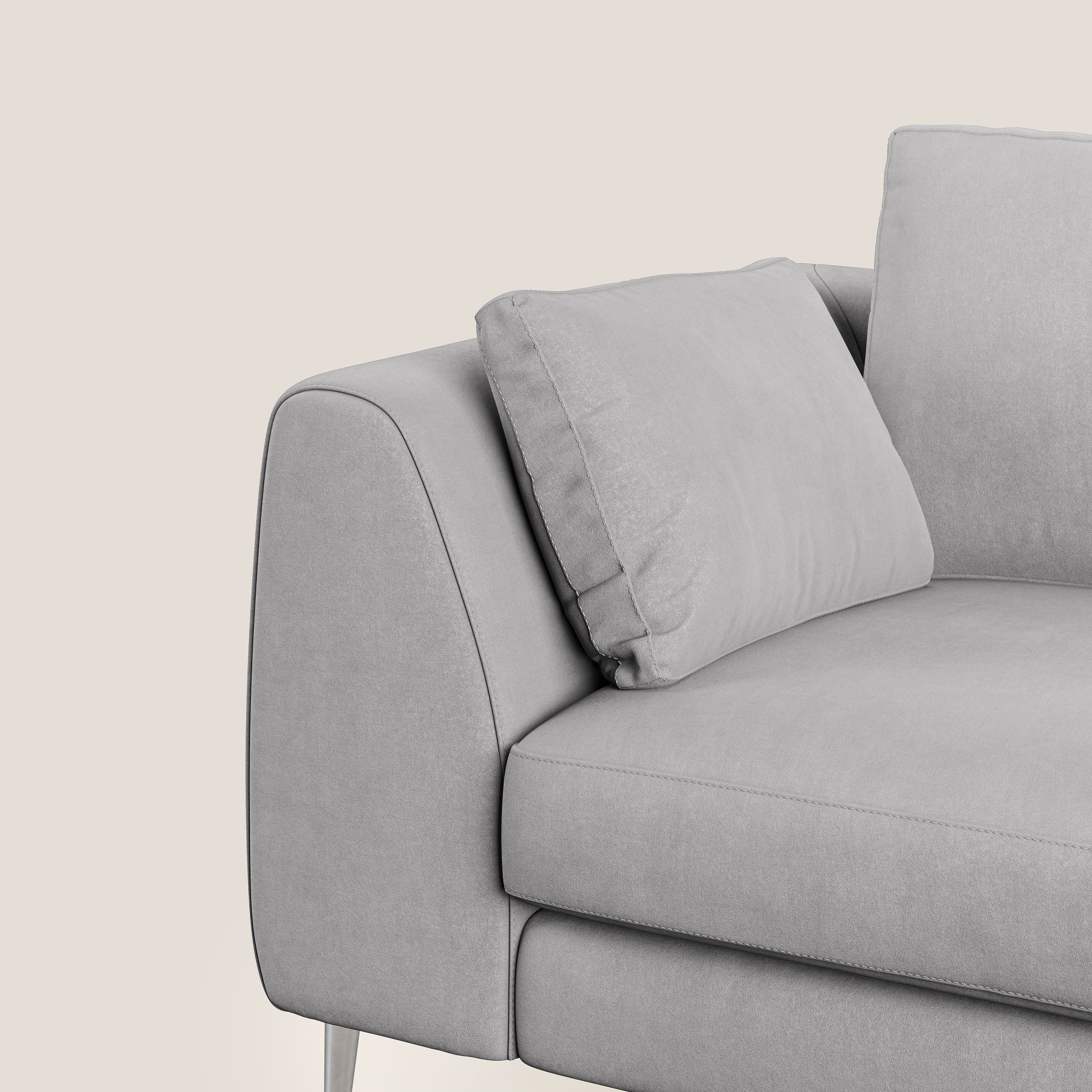 Plano canapé moderne en microfibre technique détachable T11 gris - Image 7