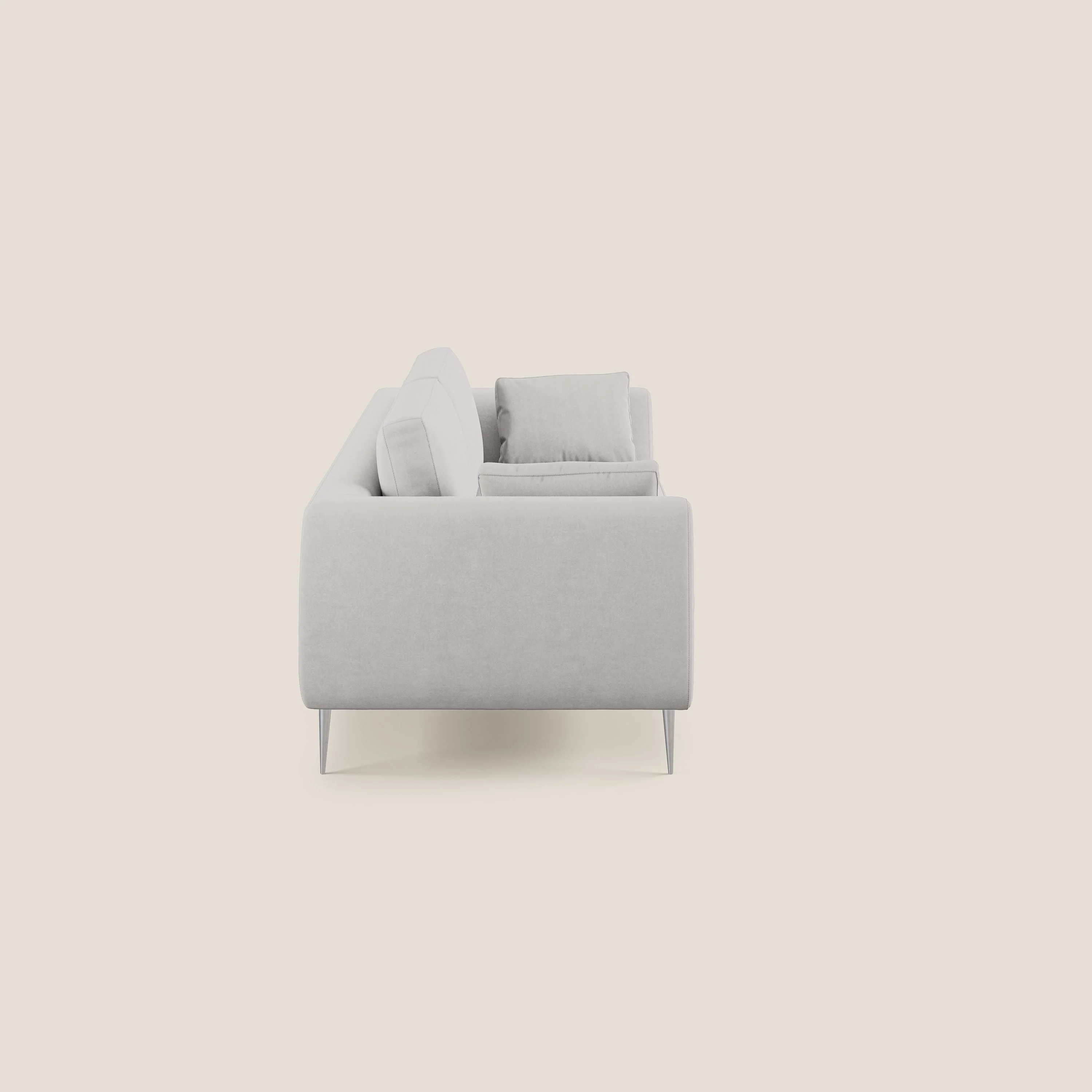 Plano canapé moderne en microfibre technique détachable T11 gris clair - Image 3