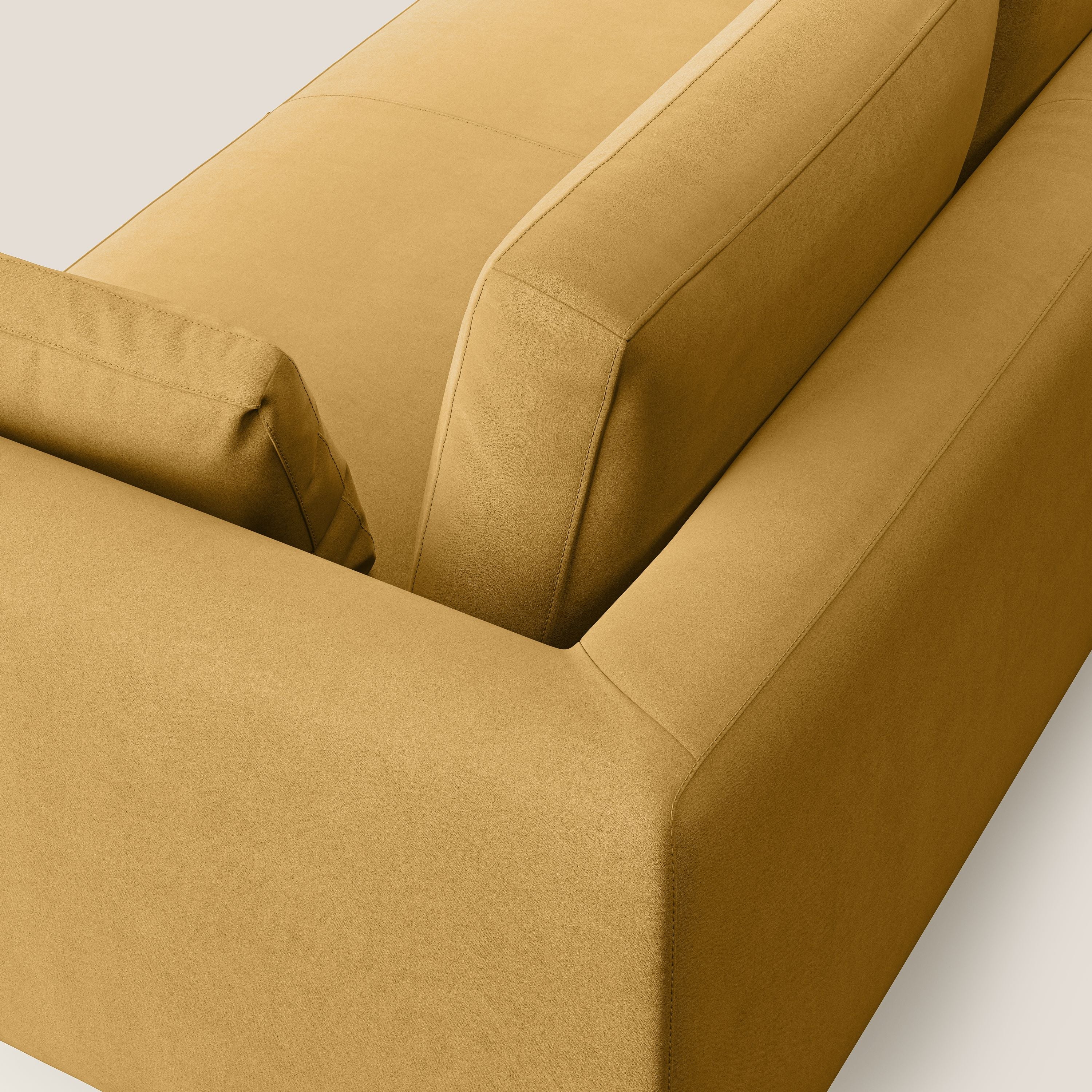 Plano canapé moderne en microfibre technique détachable T11 jaune - Image 6