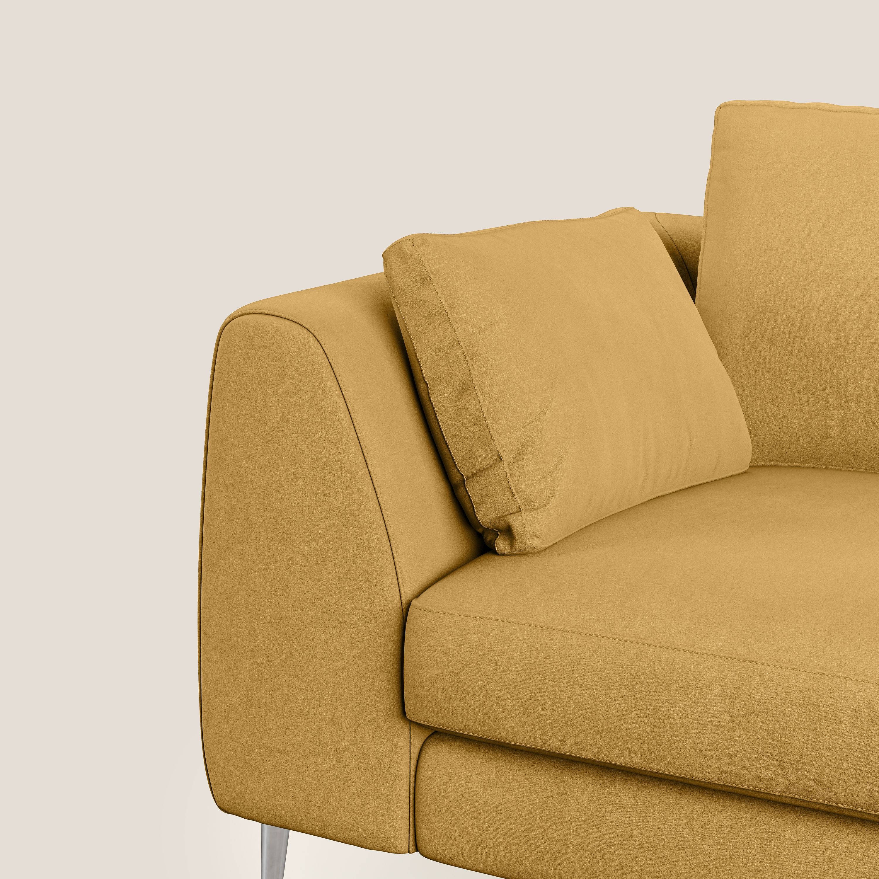 Plano canapé moderne en microfibre technique détachable T11 jaune - Image 7