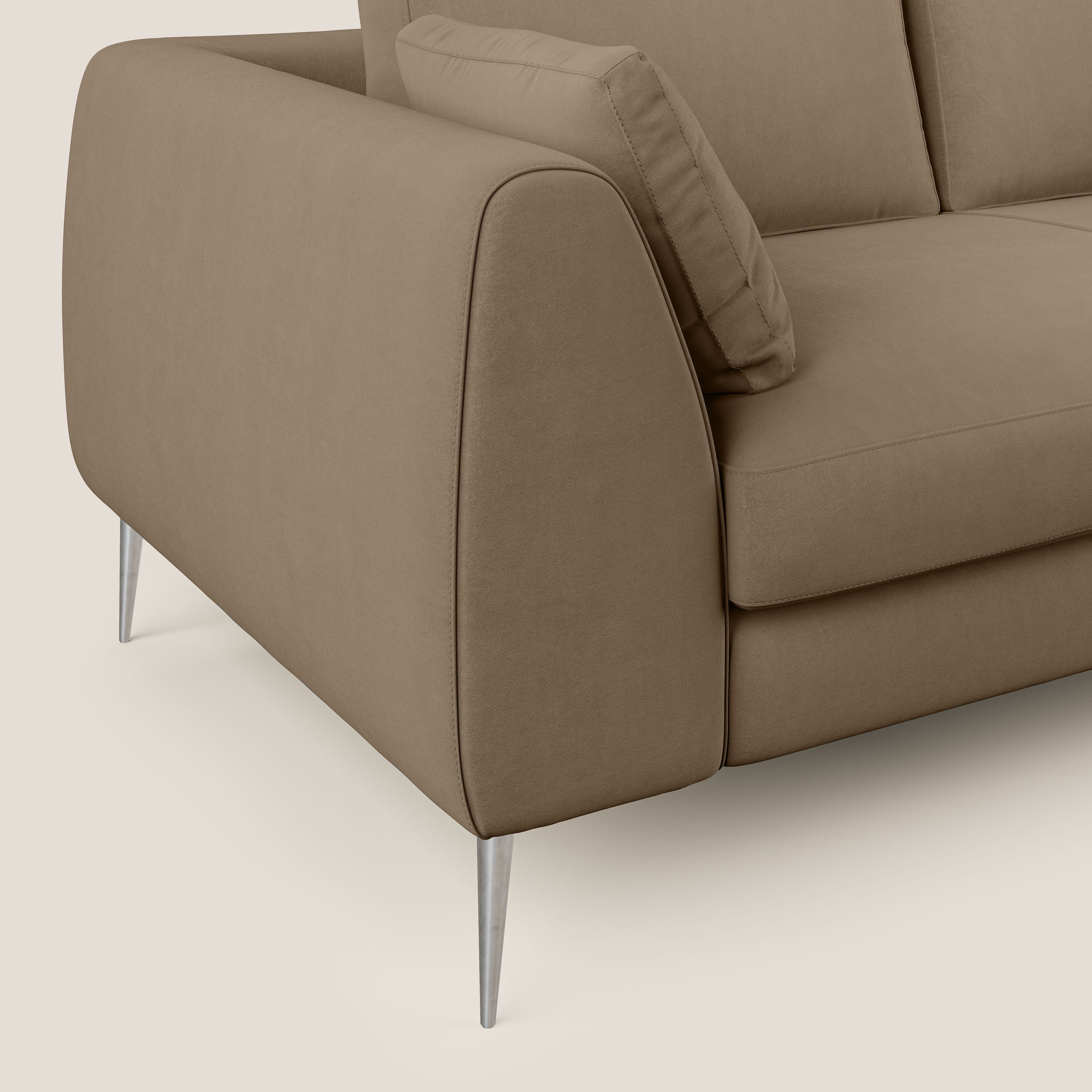 Plano canapé moderne en microfibre technique détachable T11 marron - Image 5