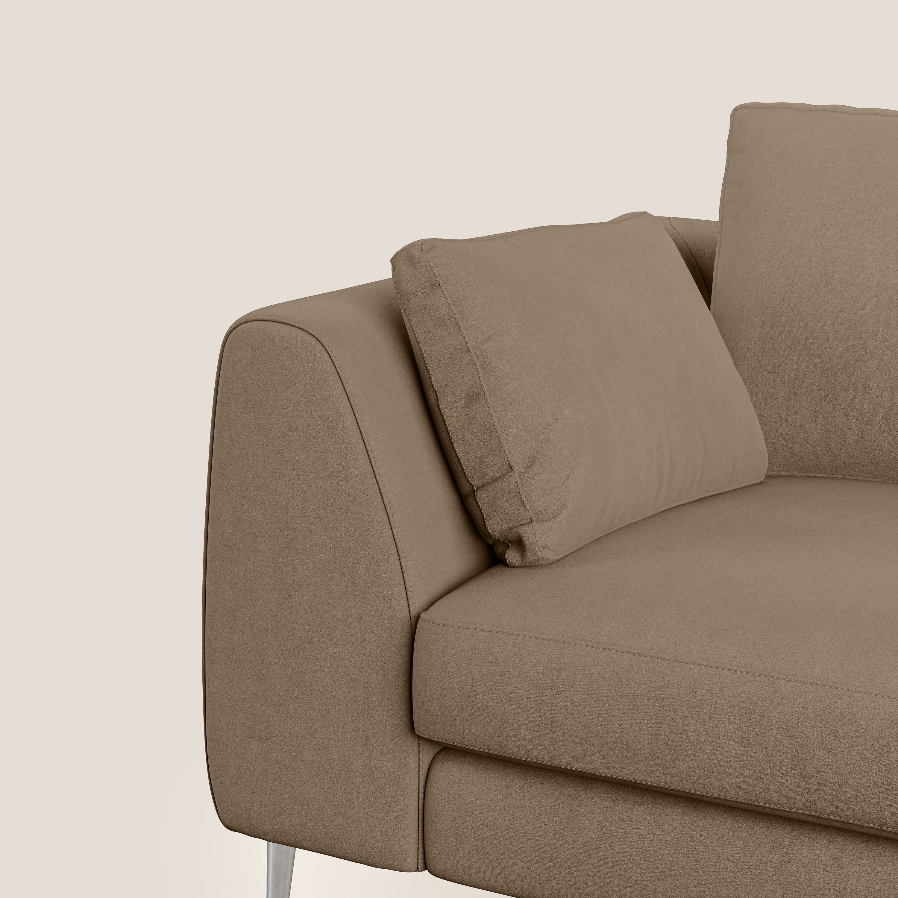Plano canapé moderne en microfibre technique détachable T11 marron - Image 7