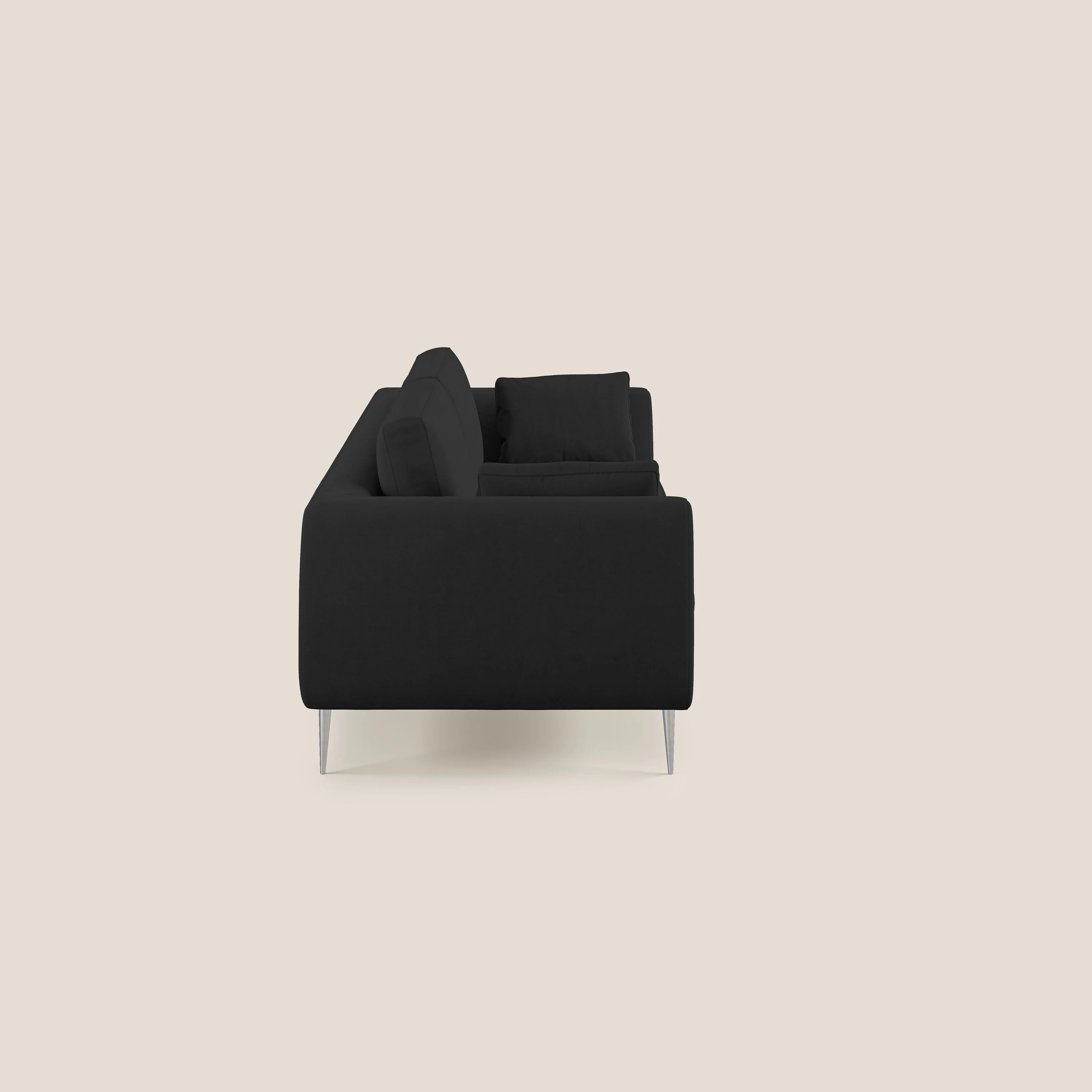 Plano canapé moderne en microfibre technique détachable T11 noir - Image 3