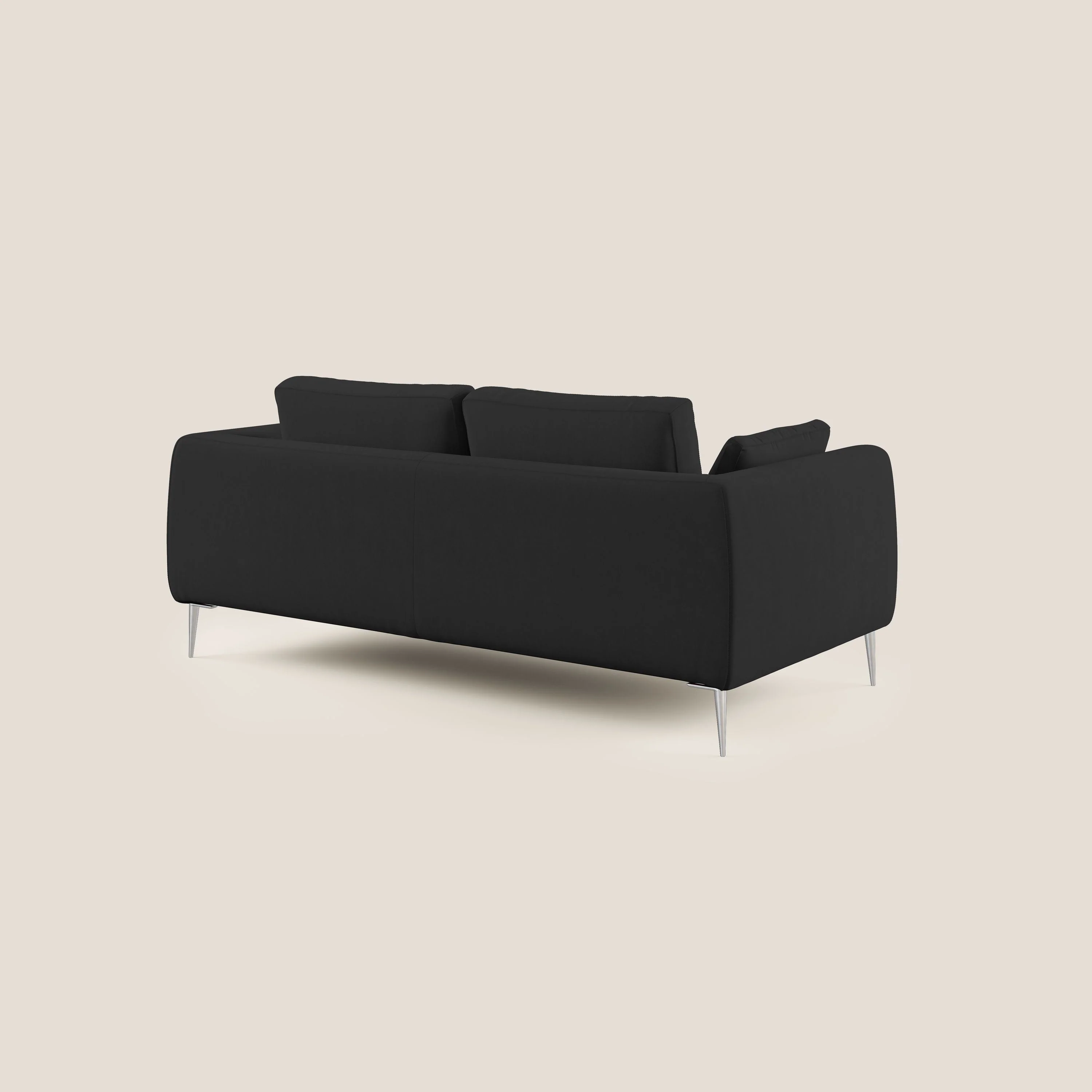 Plano canapé moderne en microfibre technique détachable T11 noir - Image 4