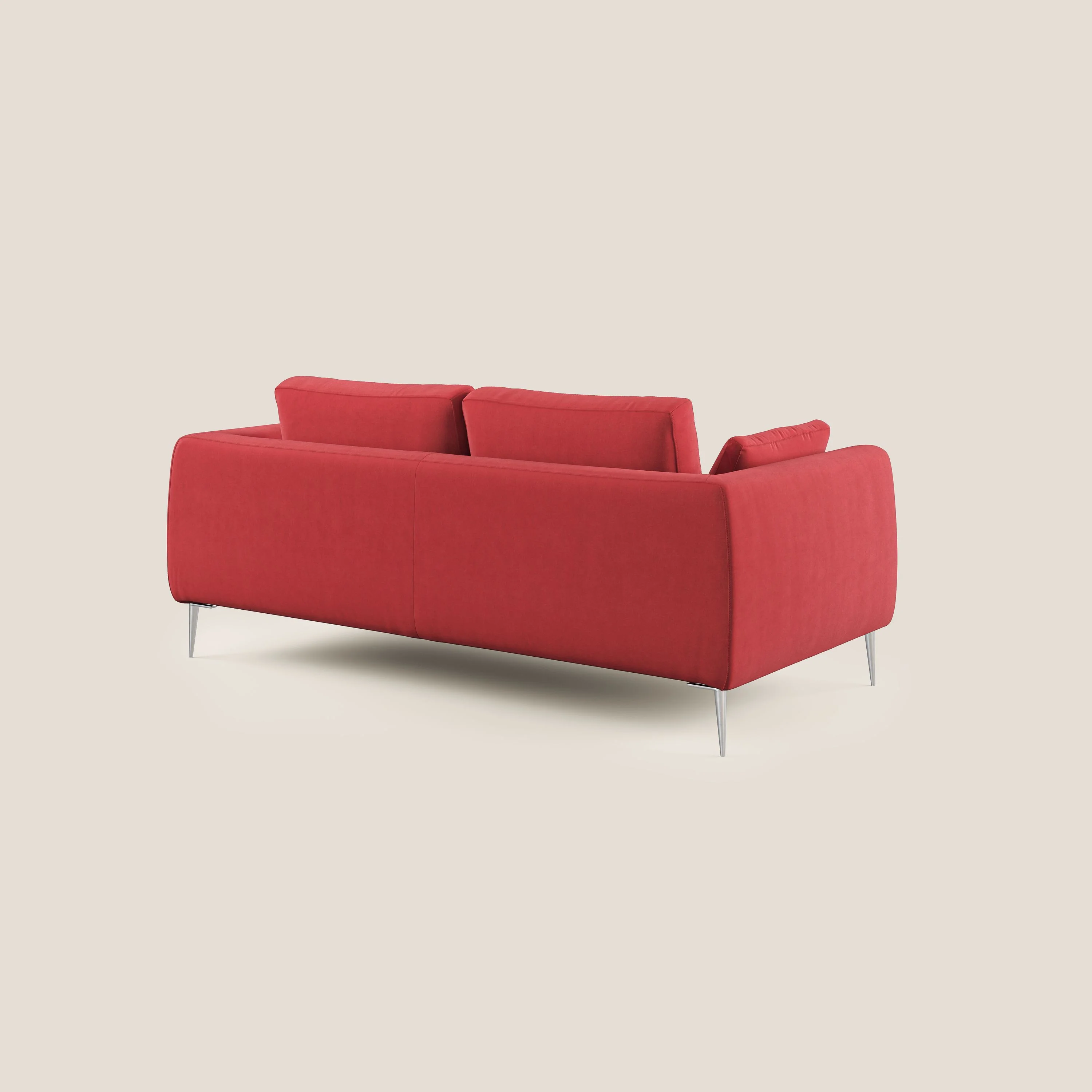 Plano canapé moderne en microfibre technique détachable T11 rouge - Image 5
