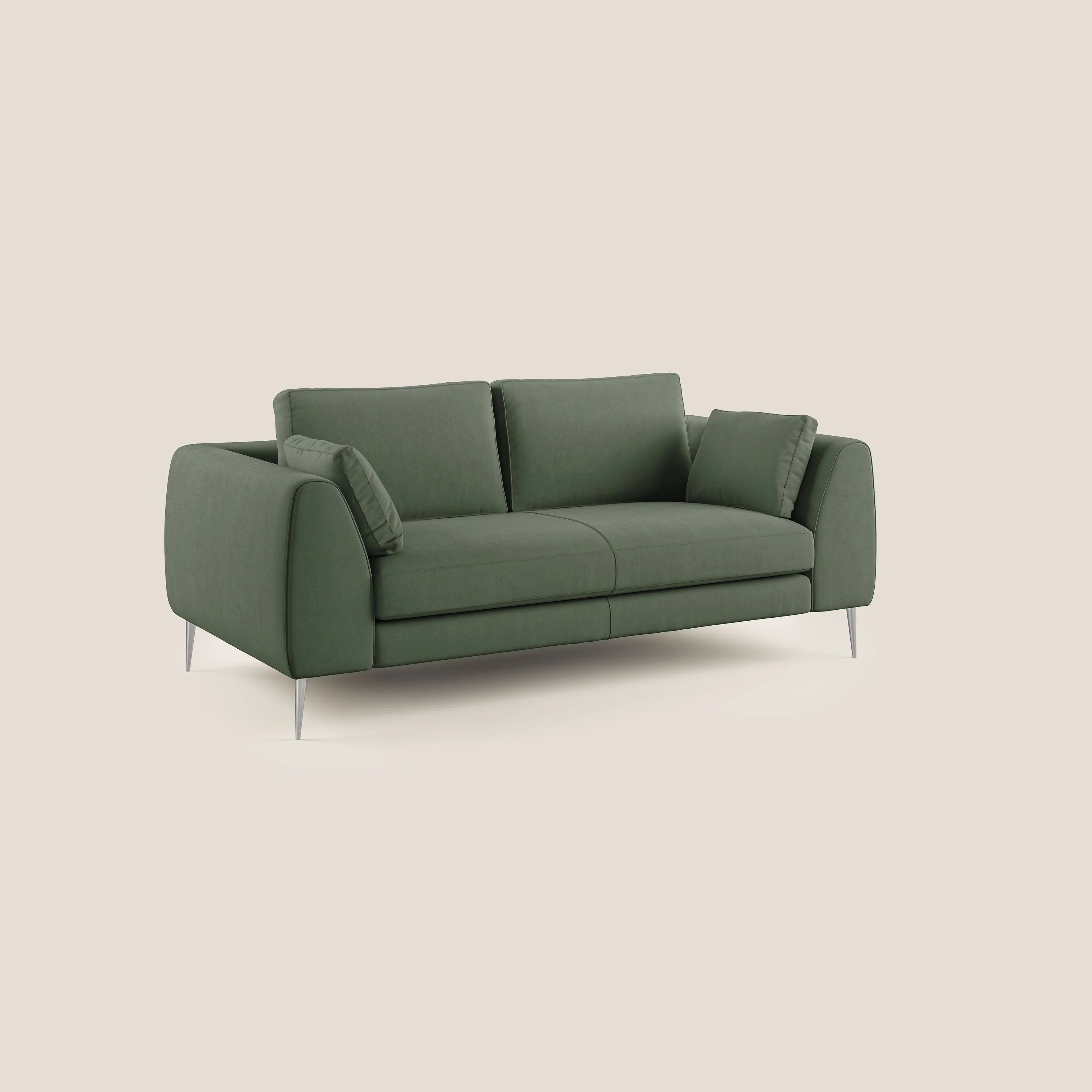 Plano canapé moderne en microfibre technique détachable T11 vert - Image 2