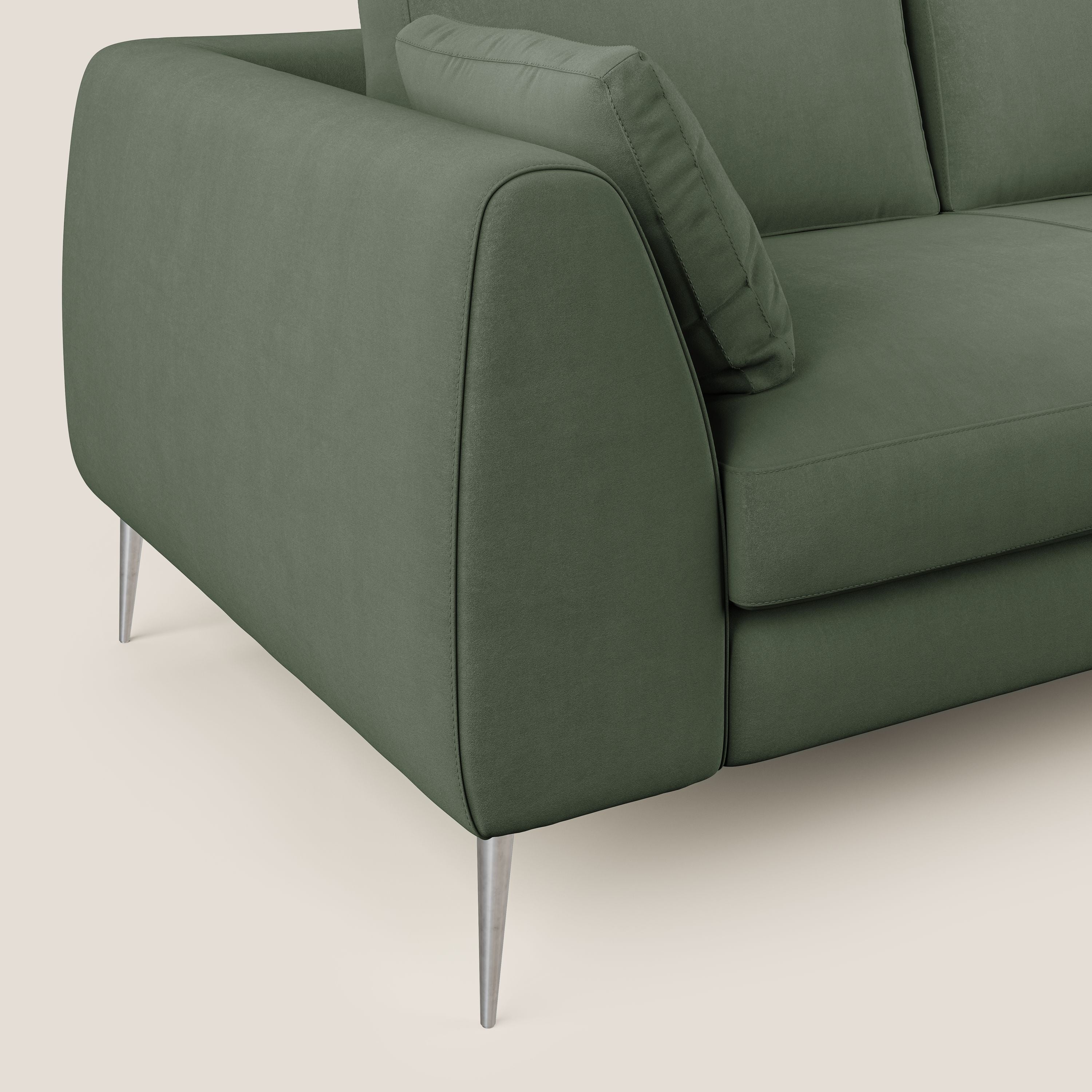 Plano canapé moderne en microfibre technique détachable T11 vert - Image 5