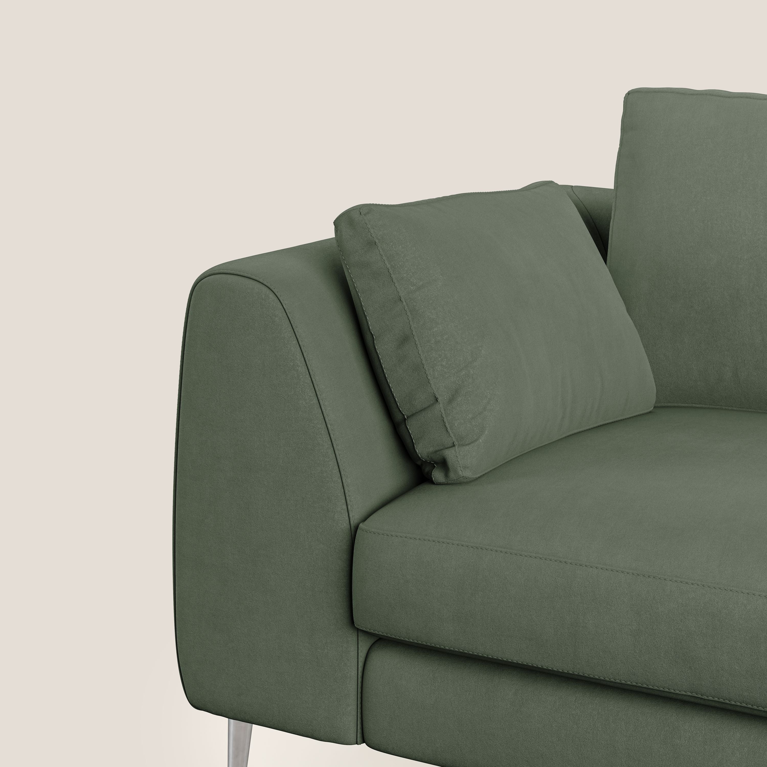 Plano canapé moderne en microfibre technique détachable T11 vert - Image 7