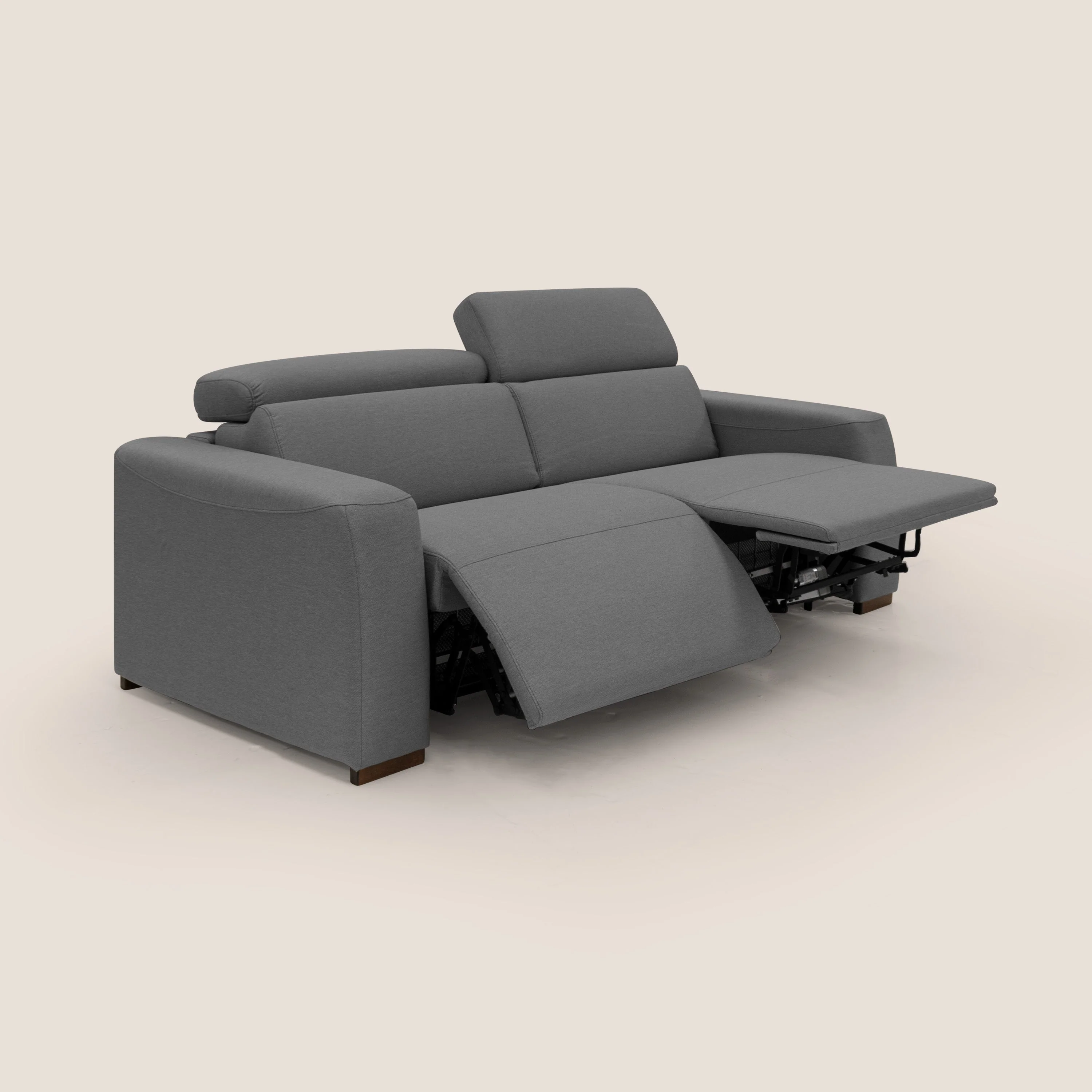 Poseidon canapé lit convertible + RELAX électrique en tissu imperméable détachable T05 anthracite - Image 5