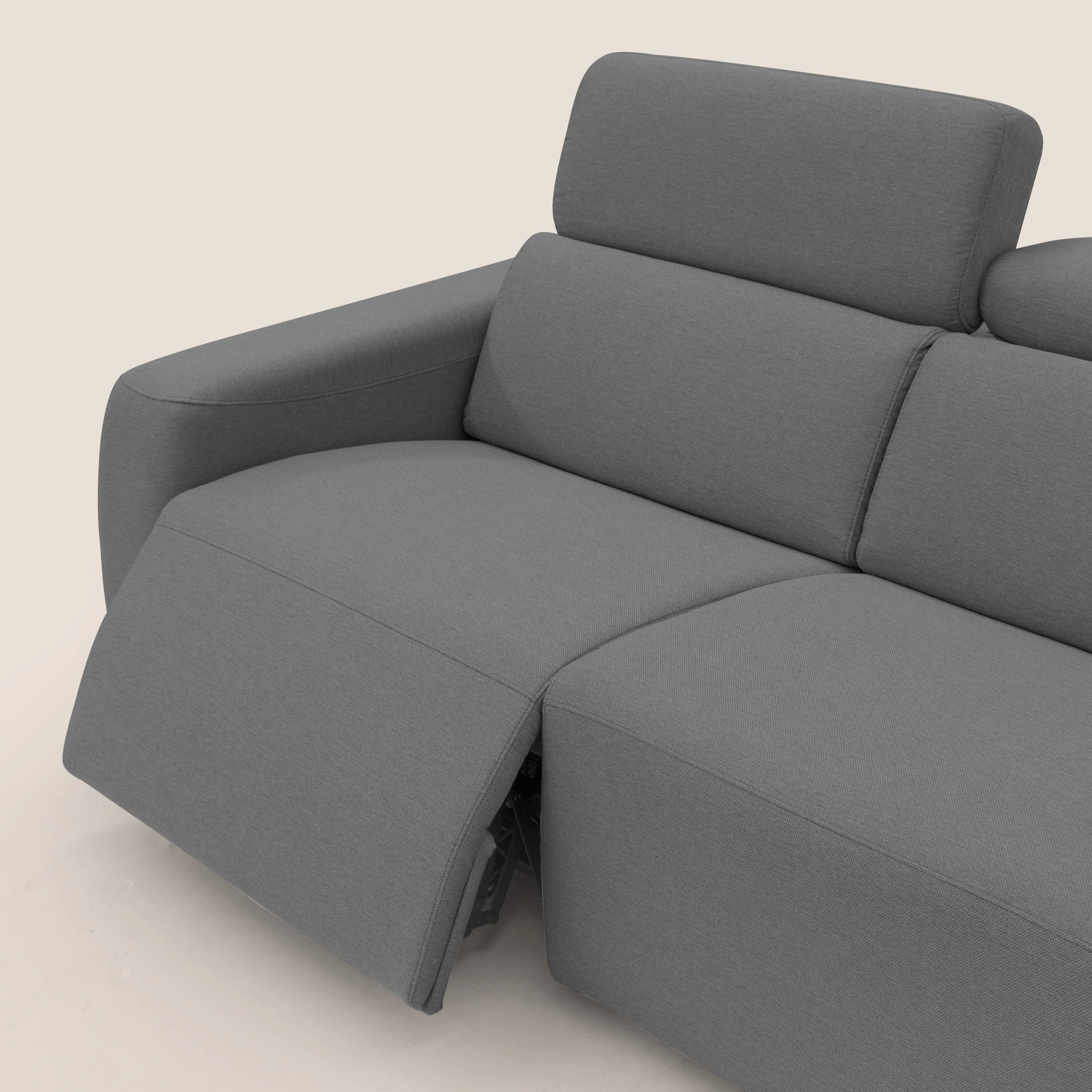 Poseidon canapé lit convertible + RELAX électrique en tissu imperméable détachable T05 anthracite - Image 9