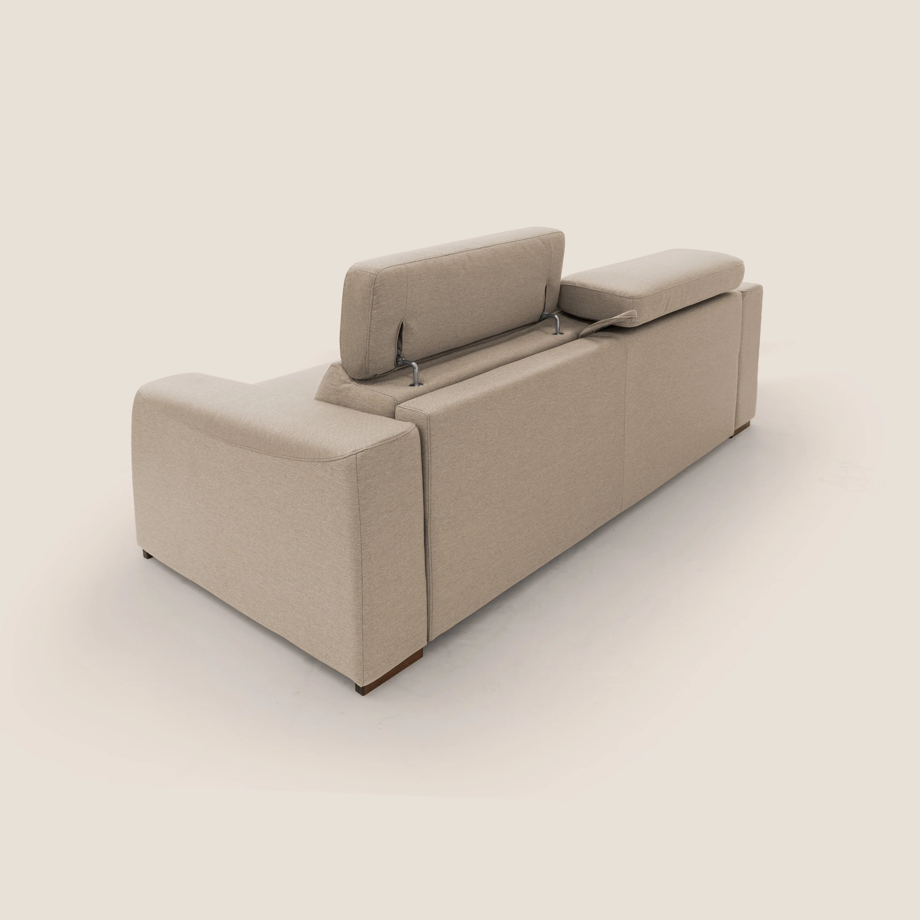 Poseidon canapé lit convertible + RELAX électrique en tissu imperméable détachable T05 beige - Image 13