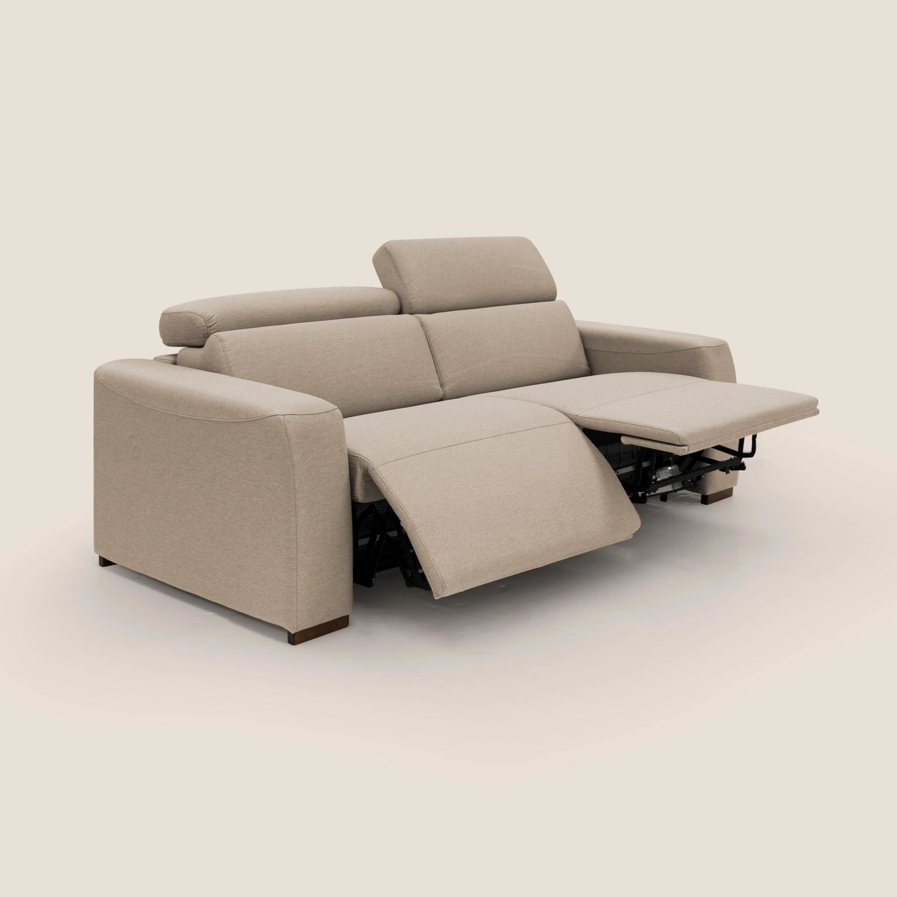 Poseidon canapé lit convertible + RELAX électrique en tissu imperméable détachable T05 beige - Image 5