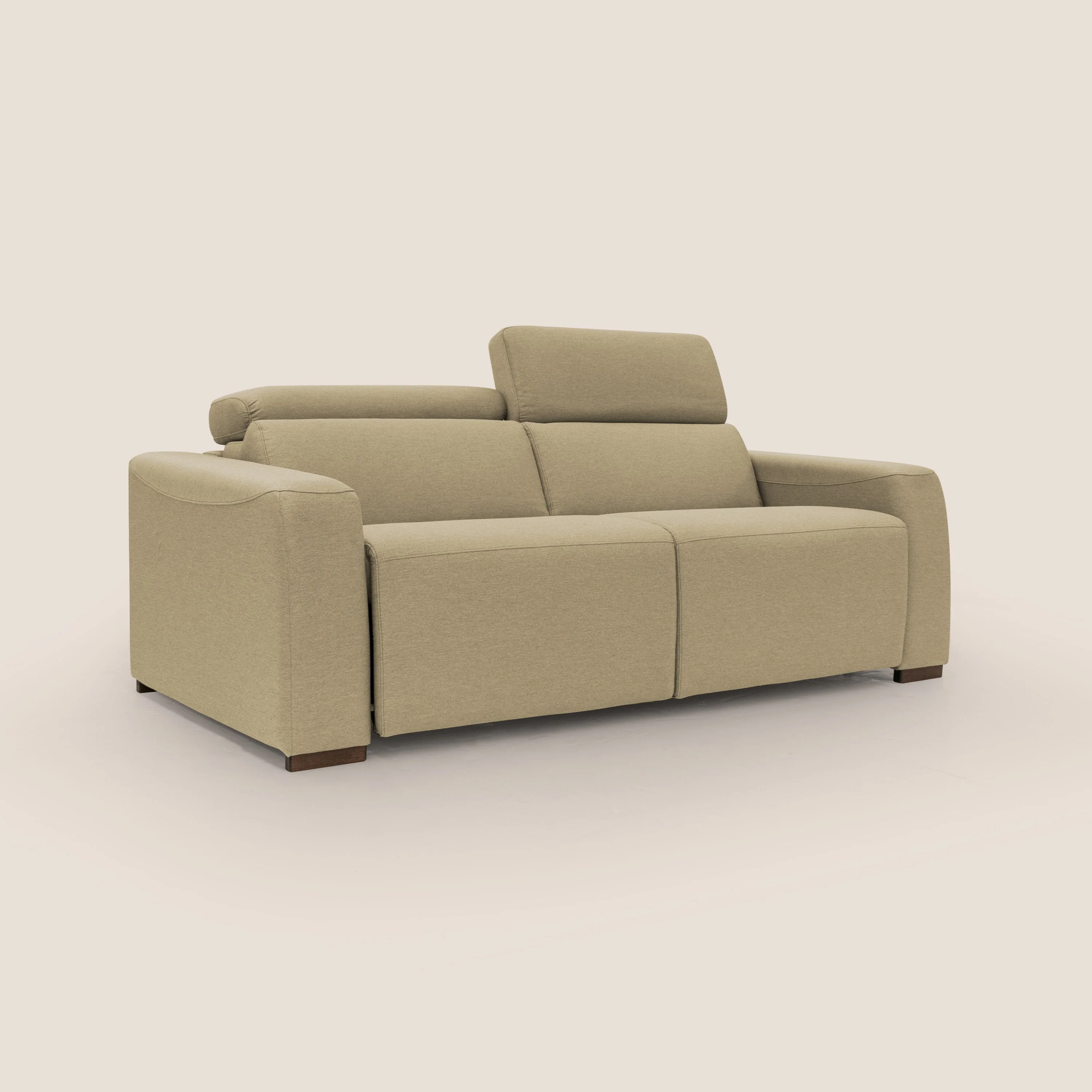 Poseidon canapé lit convertible + RELAX électrique en tissu imperméable détachable T05 chameau - Image 4