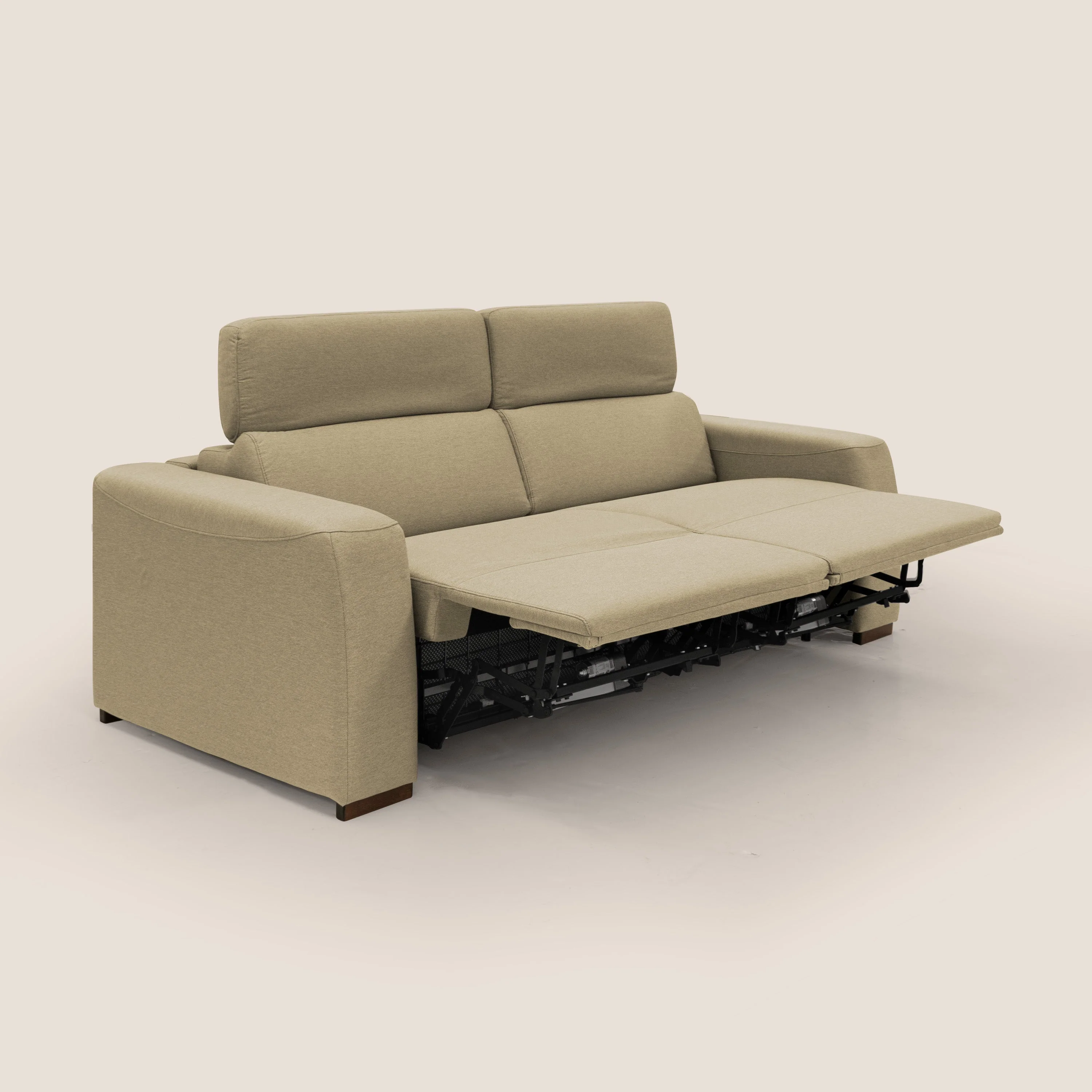 Poseidon canapé lit convertible + RELAX électrique en tissu imperméable détachable T05 chameau - Image 6