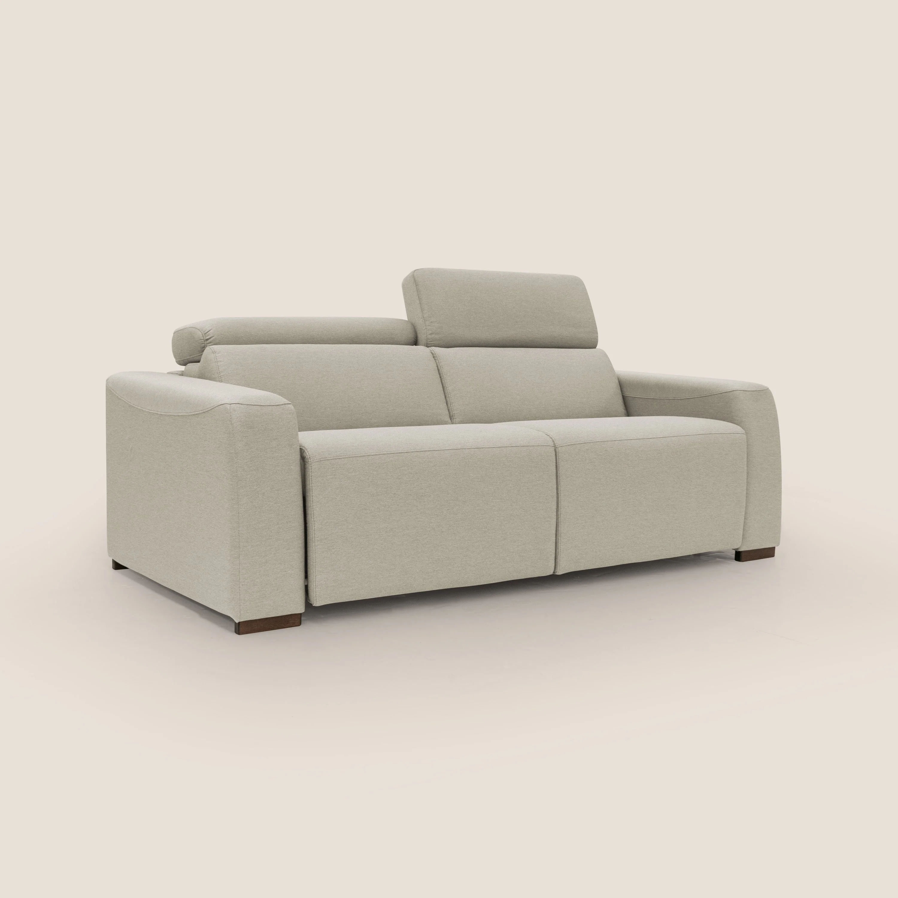 Poseidon canapé lit convertible + RELAX électrique en tissu imperméable détachable T05 crème - Image 4