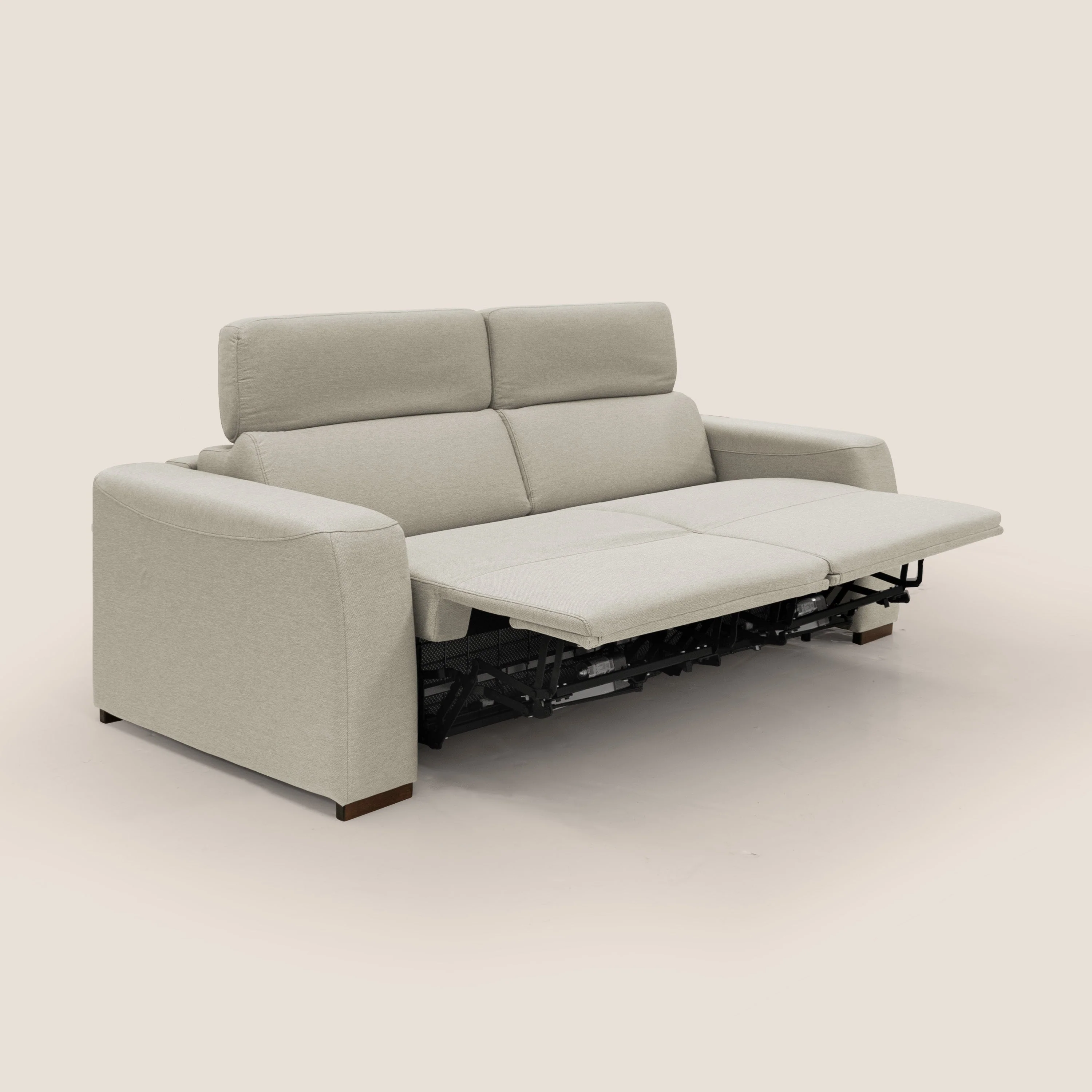 Poseidon canapé lit convertible + RELAX électrique en tissu imperméable détachable T05 crème - Image 6
