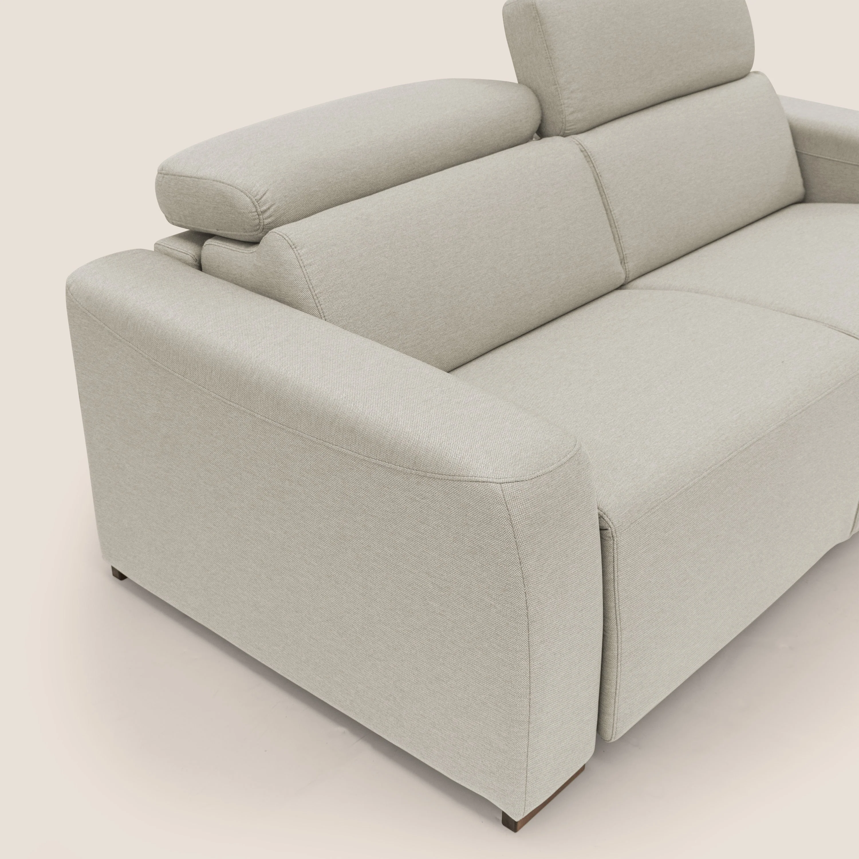 Poseidon canapé lit convertible + RELAX électrique en tissu imperméable détachable T05 crème - Image 7