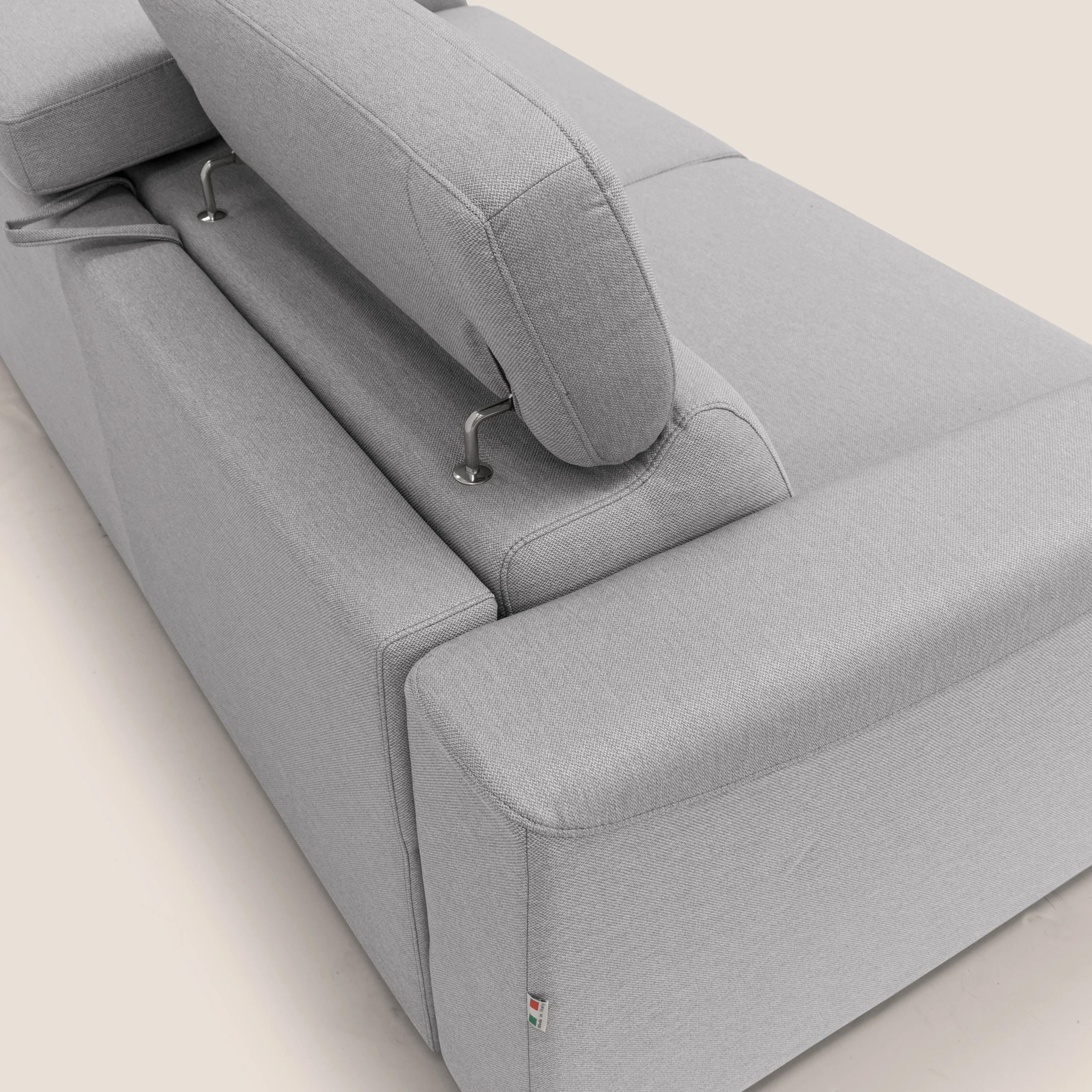 Poseidon canapé lit convertible + RELAX électrique en tissu imperméable détachable T05 gris - Image 12