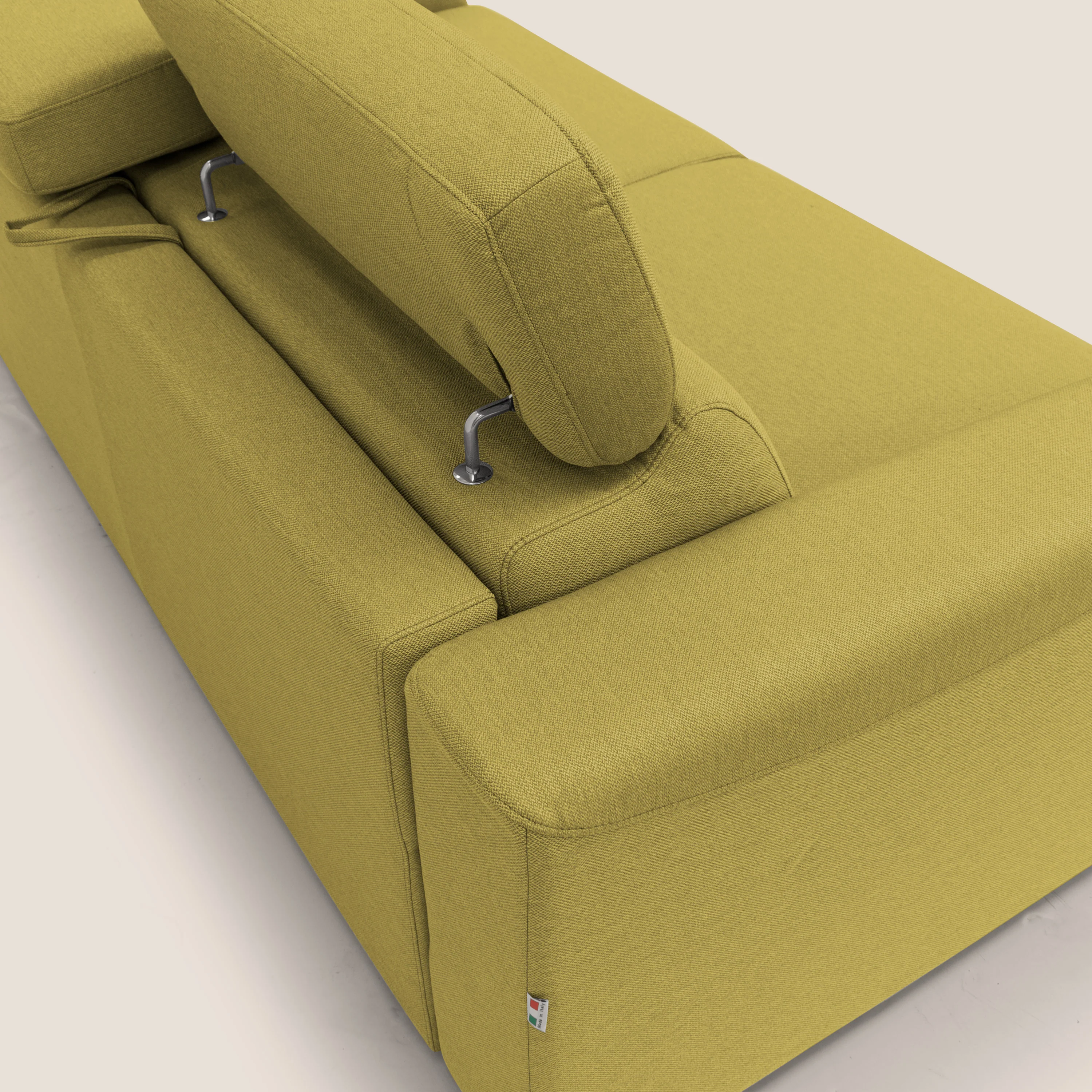 Poseidon canapé lit convertible + RELAX électrique en tissu imperméable détachable T05 jaune - Image 13