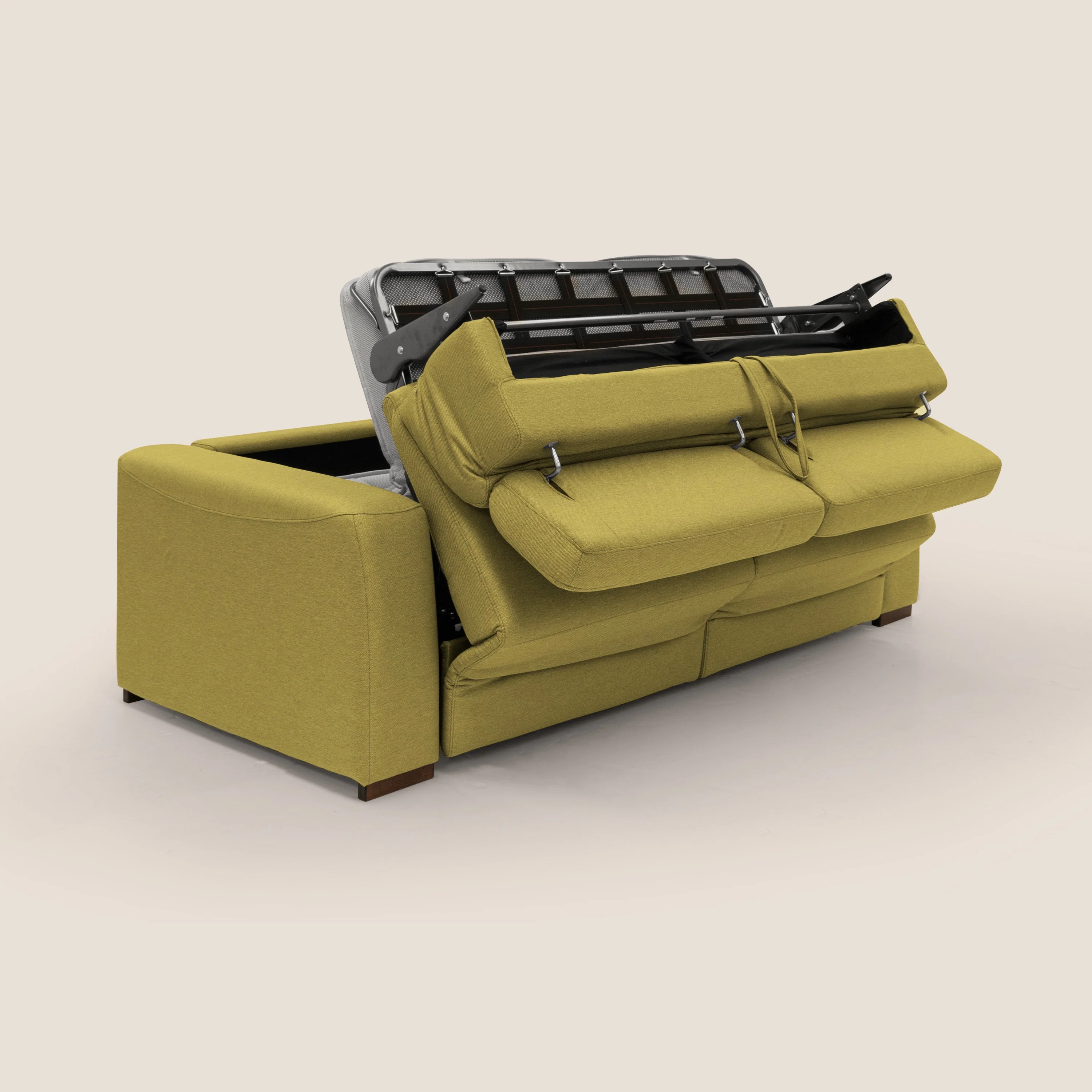 Poseidon canapé lit convertible + RELAX électrique en tissu imperméable détachable T05 jaune - Image 5