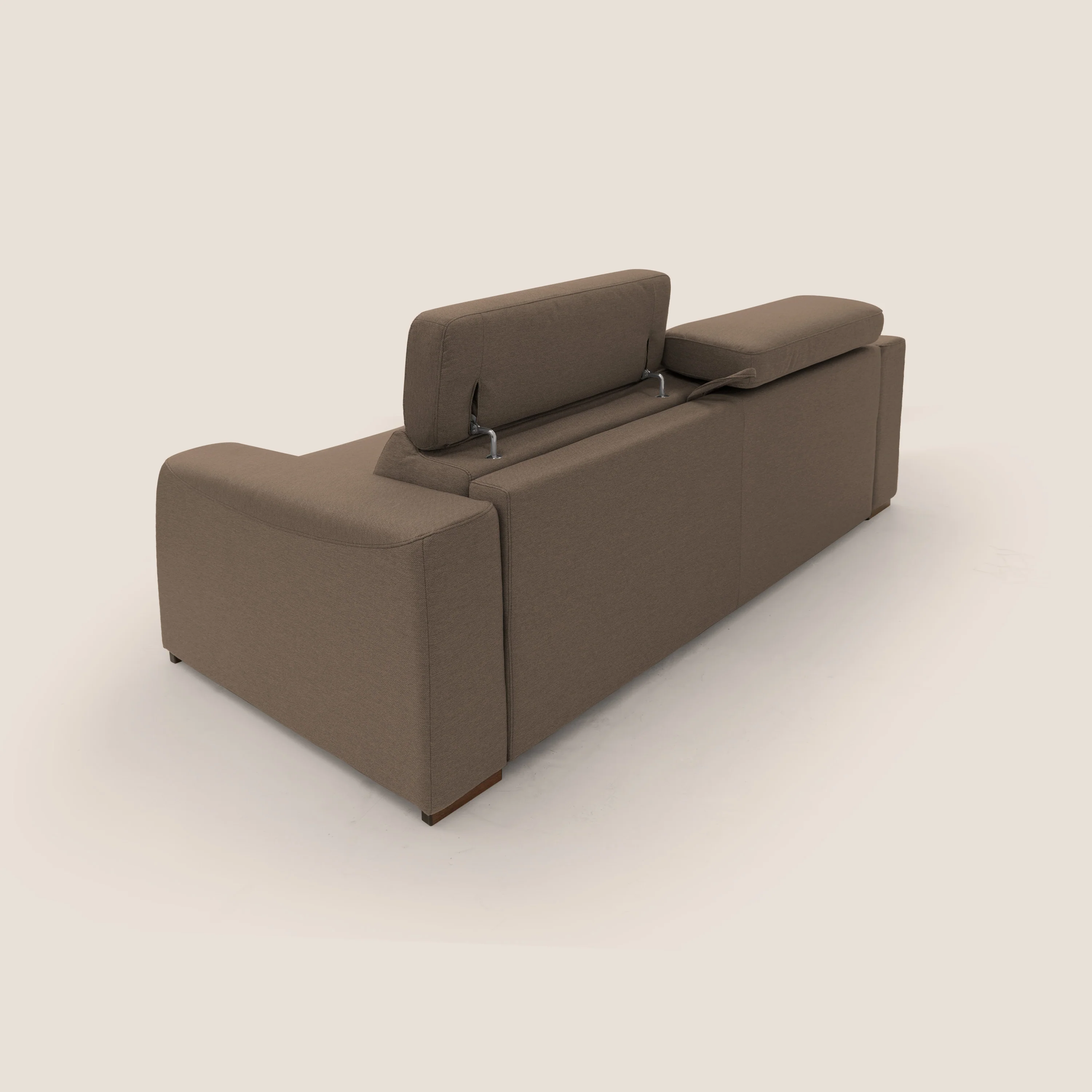 Poseidon canapé lit convertible + RELAX électrique en tissu imperméable détachable T05 marron - Image 13