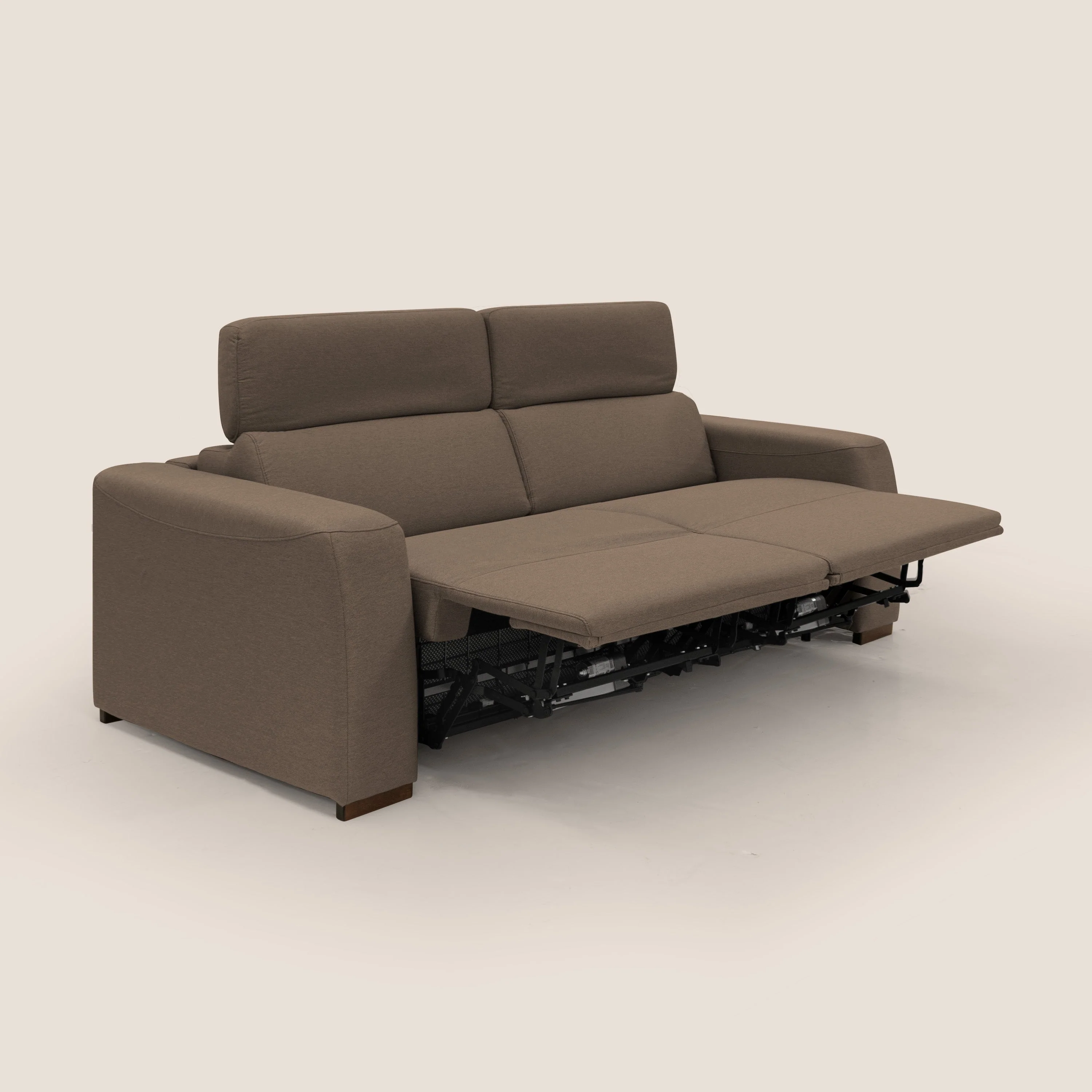 Poseidon canapé lit convertible + RELAX électrique en tissu imperméable détachable T05 marron - Image 6