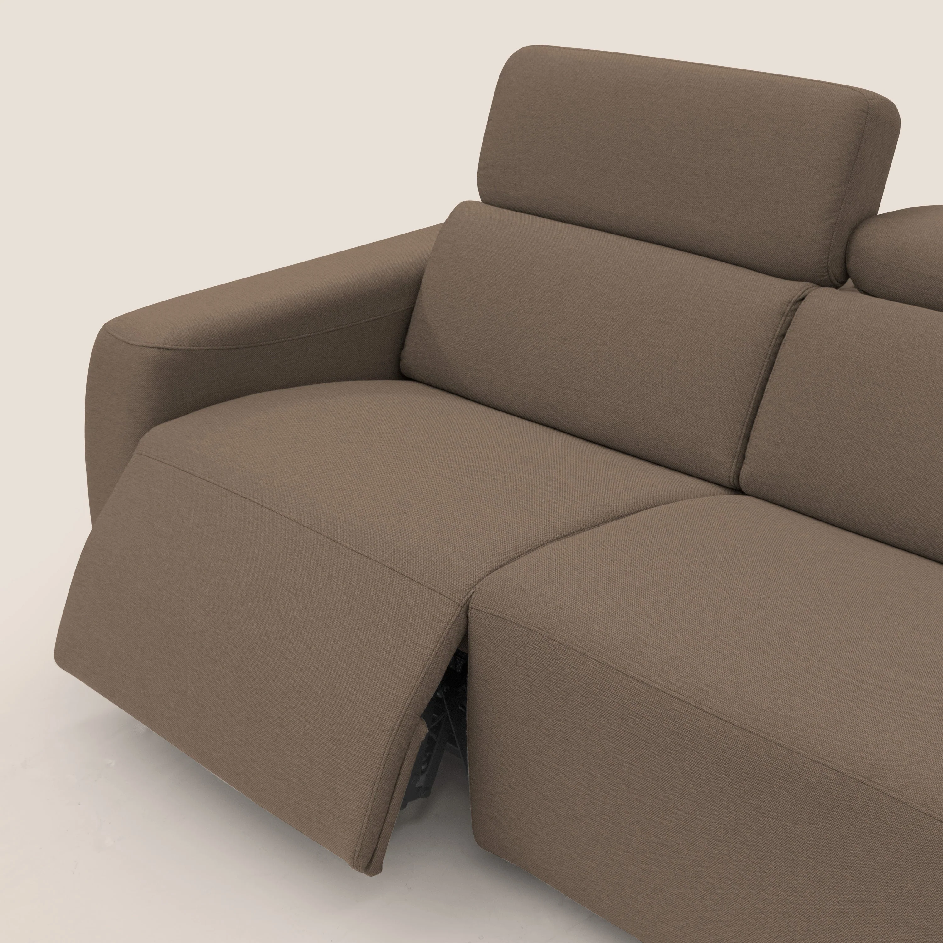 Poseidon canapé lit convertible + RELAX électrique en tissu imperméable détachable T05 marron - Image 9