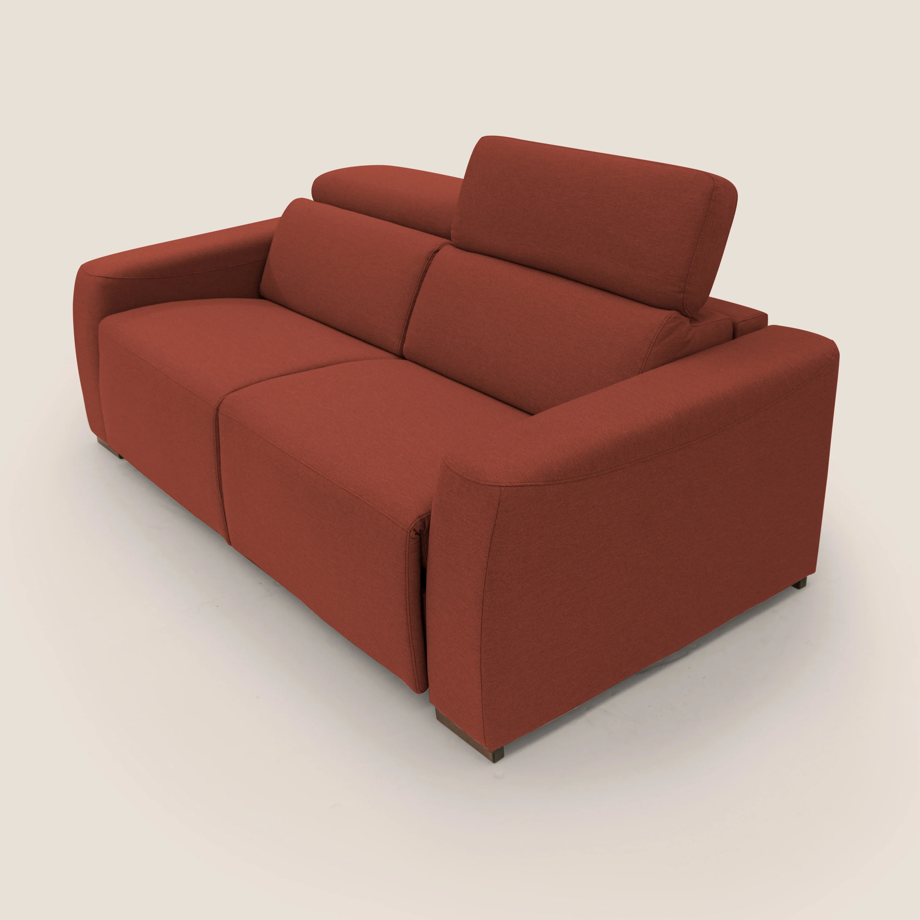 Poseidon canapé lit convertible + RELAX électrique en tissu imperméable détachable T05 rouge - Image 10