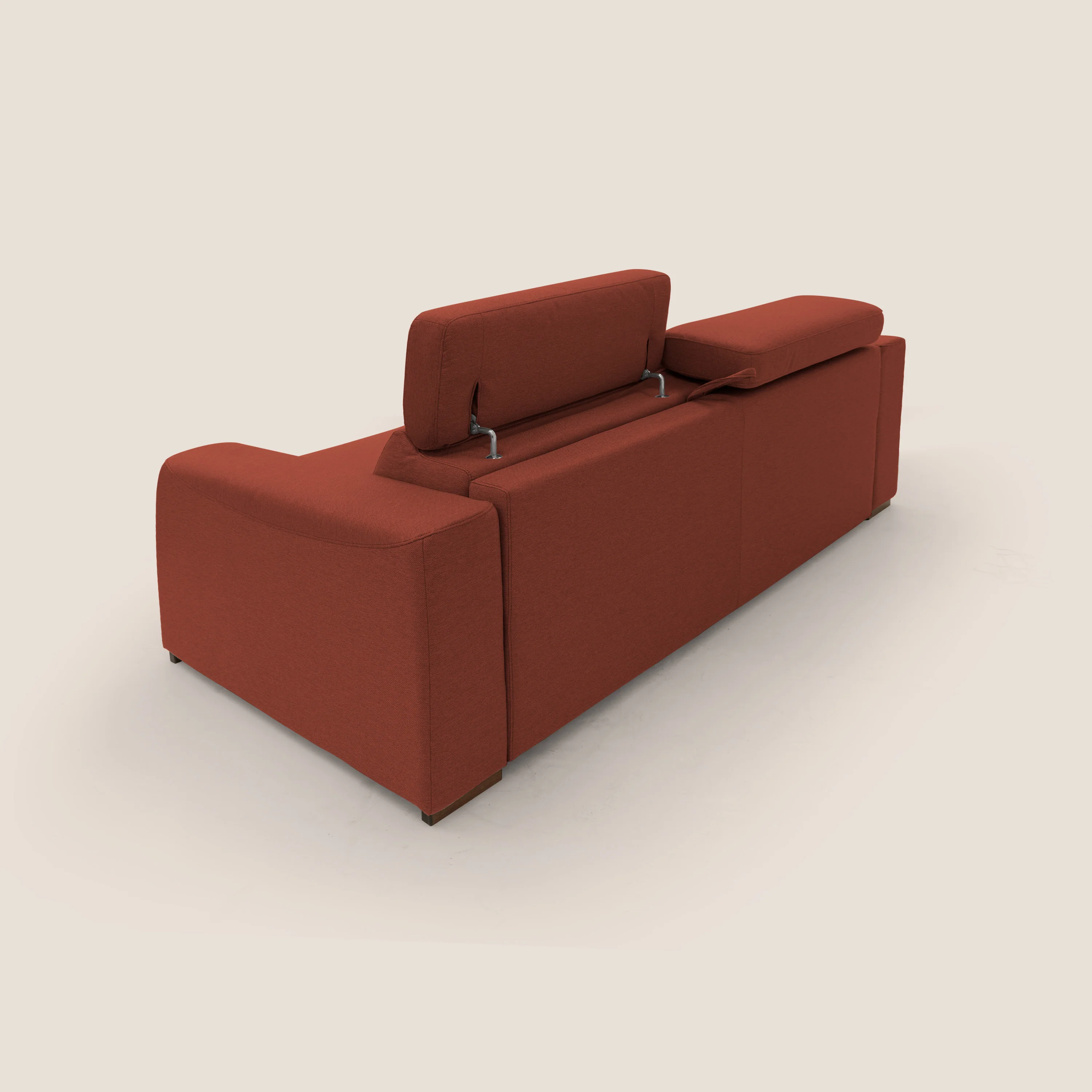 Poseidon canapé lit convertible + RELAX électrique en tissu imperméable détachable T05 rouge - Image 13