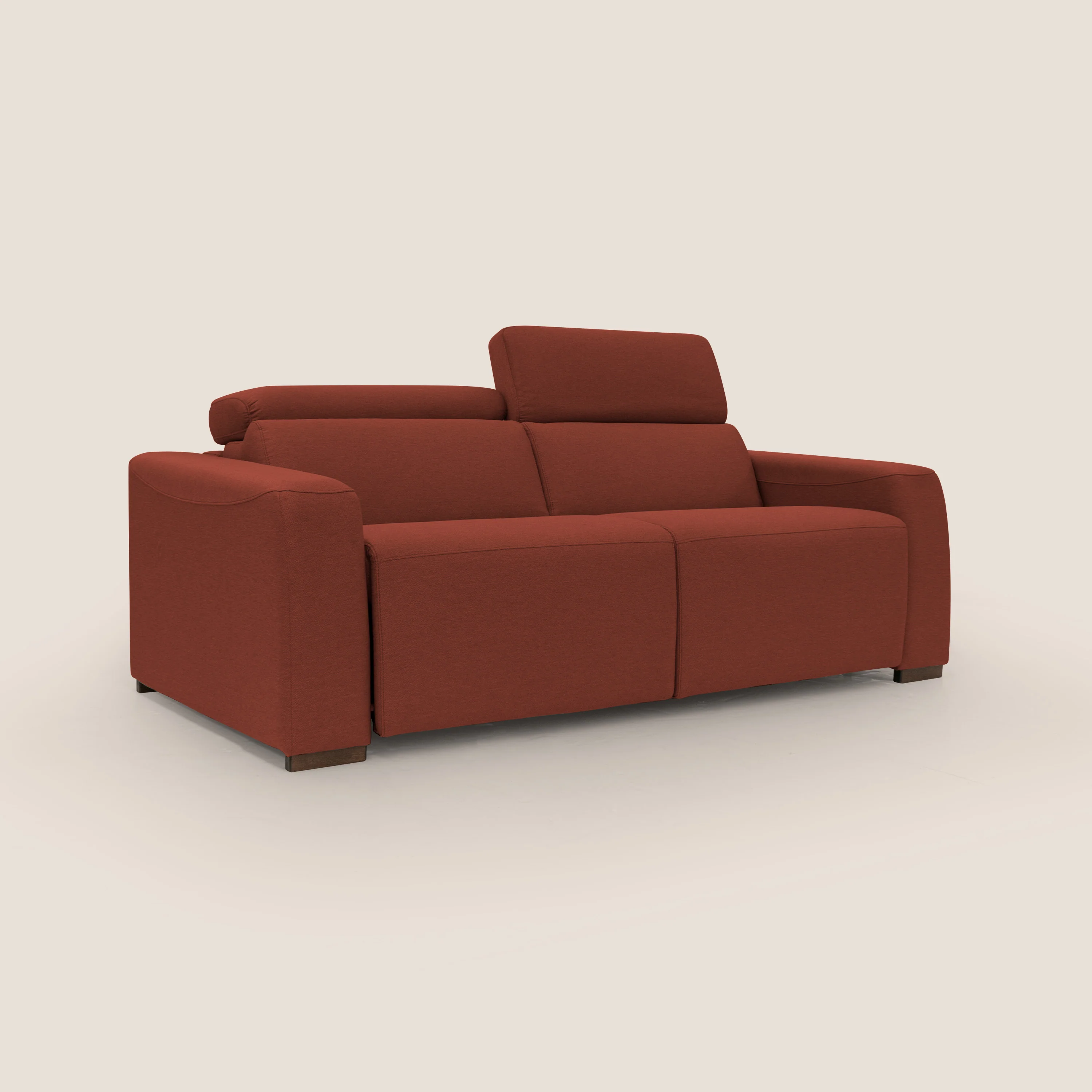Poseidon canapé lit convertible + RELAX électrique en tissu imperméable détachable T05 rouge - Image 4