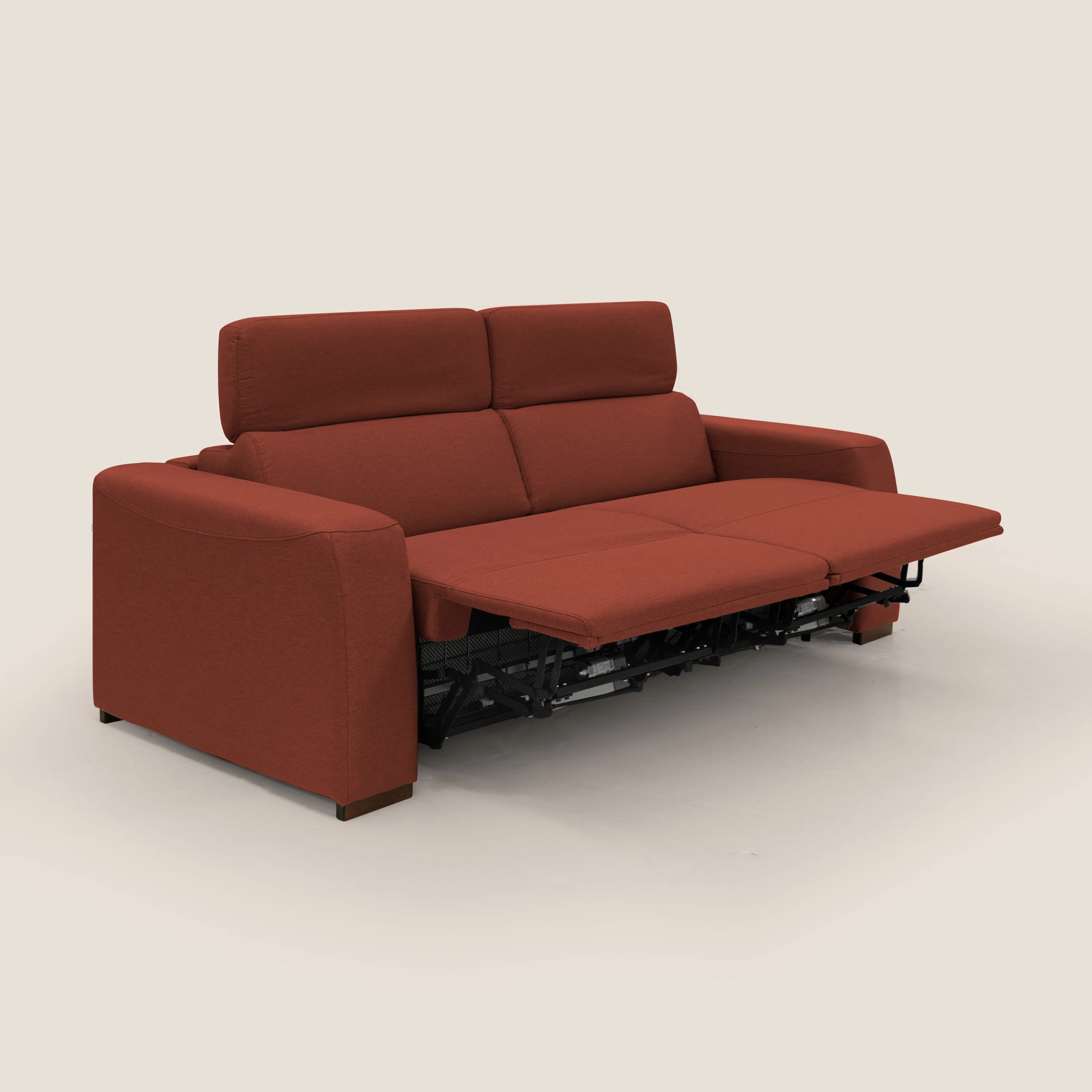 Poseidon canapé lit convertible + RELAX électrique en tissu imperméable détachable T05 rouge - Image 6