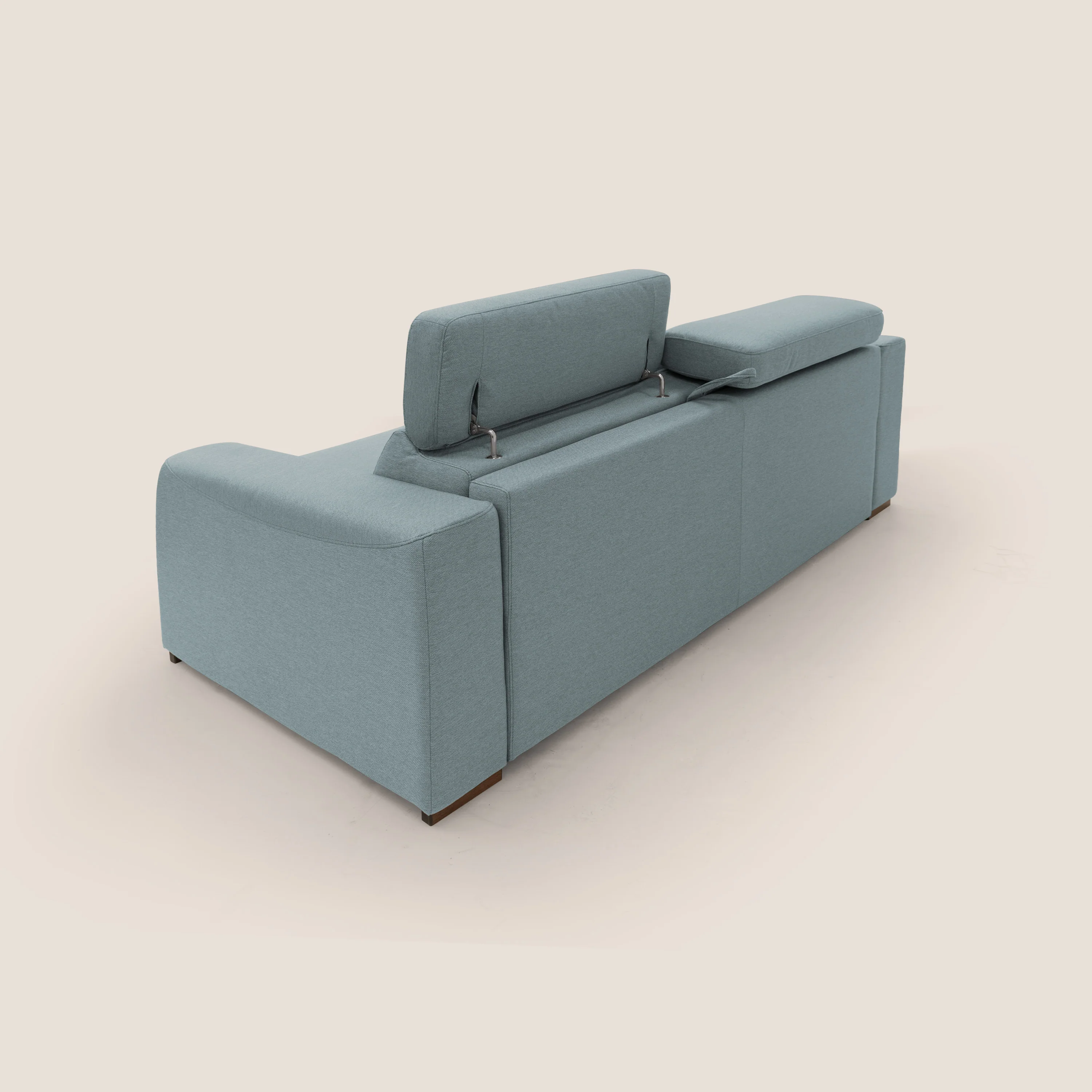 Poseidon canapé lit convertible + RELAX électrique en tissu imperméable détachable T05 sucre glace - Image 13