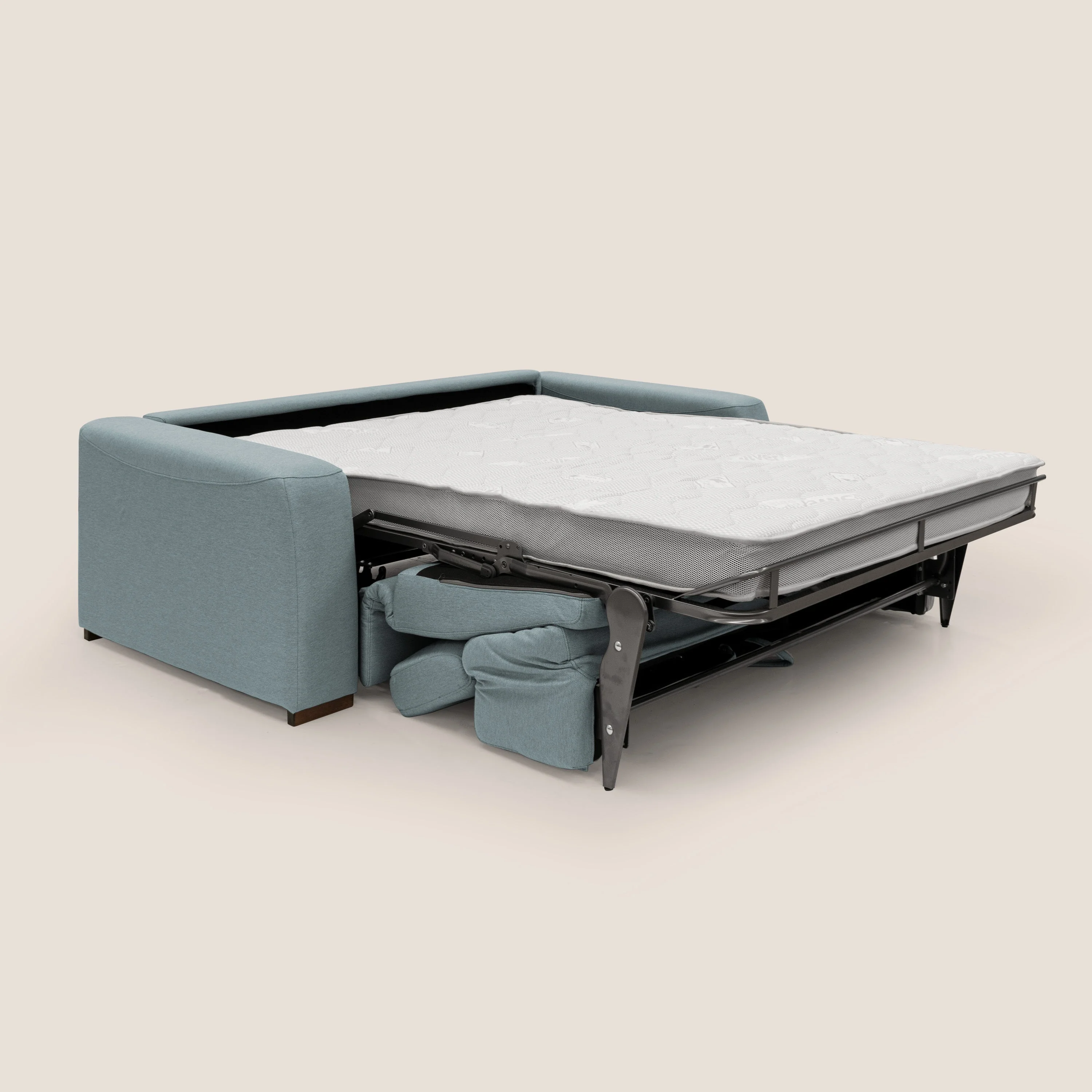 Poseidon canapé lit convertible + RELAX électrique en tissu imperméable détachable T05 sucre glace - Image 2