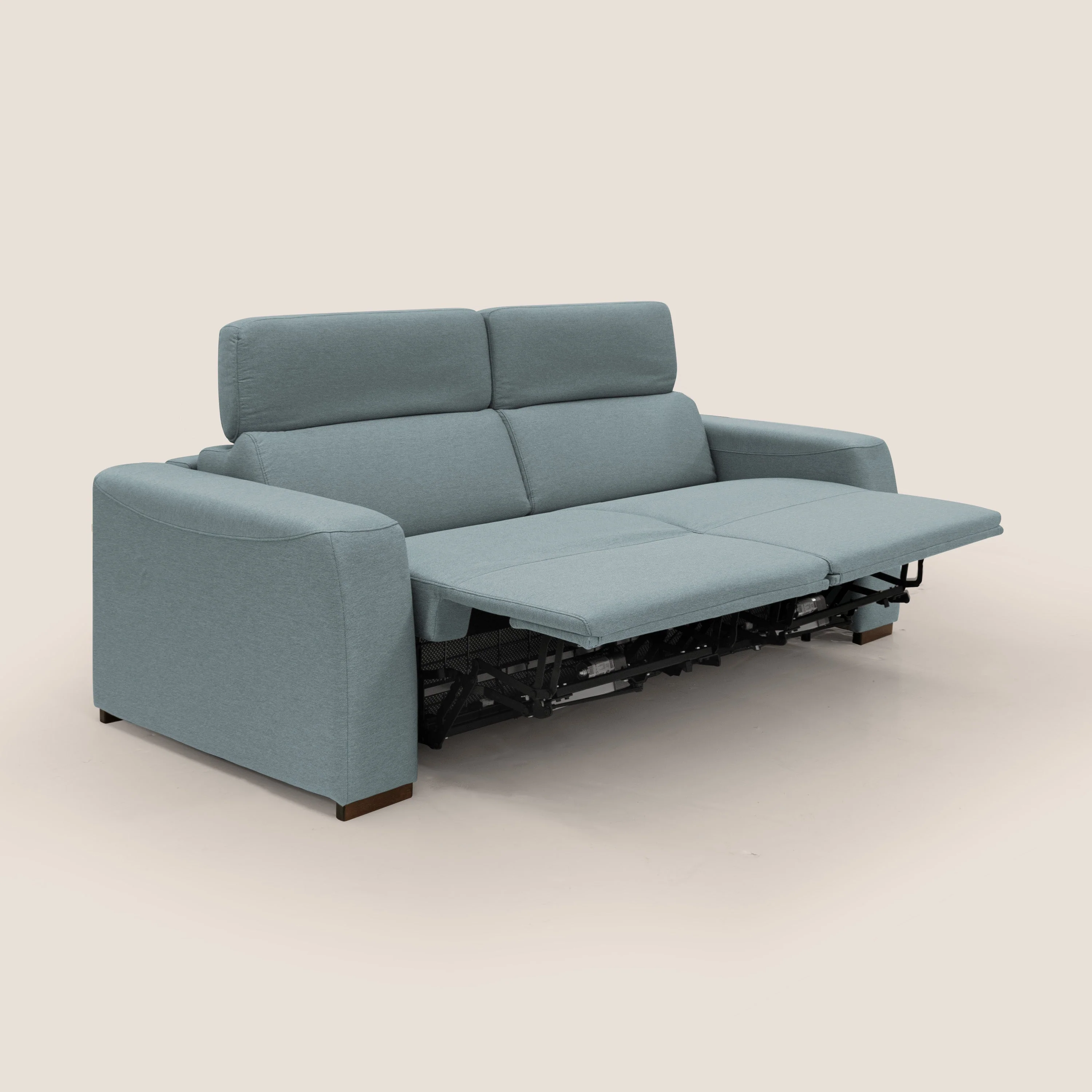 Poseidon canapé lit convertible + RELAX électrique en tissu imperméable détachable T05 sucre glace - Image 6