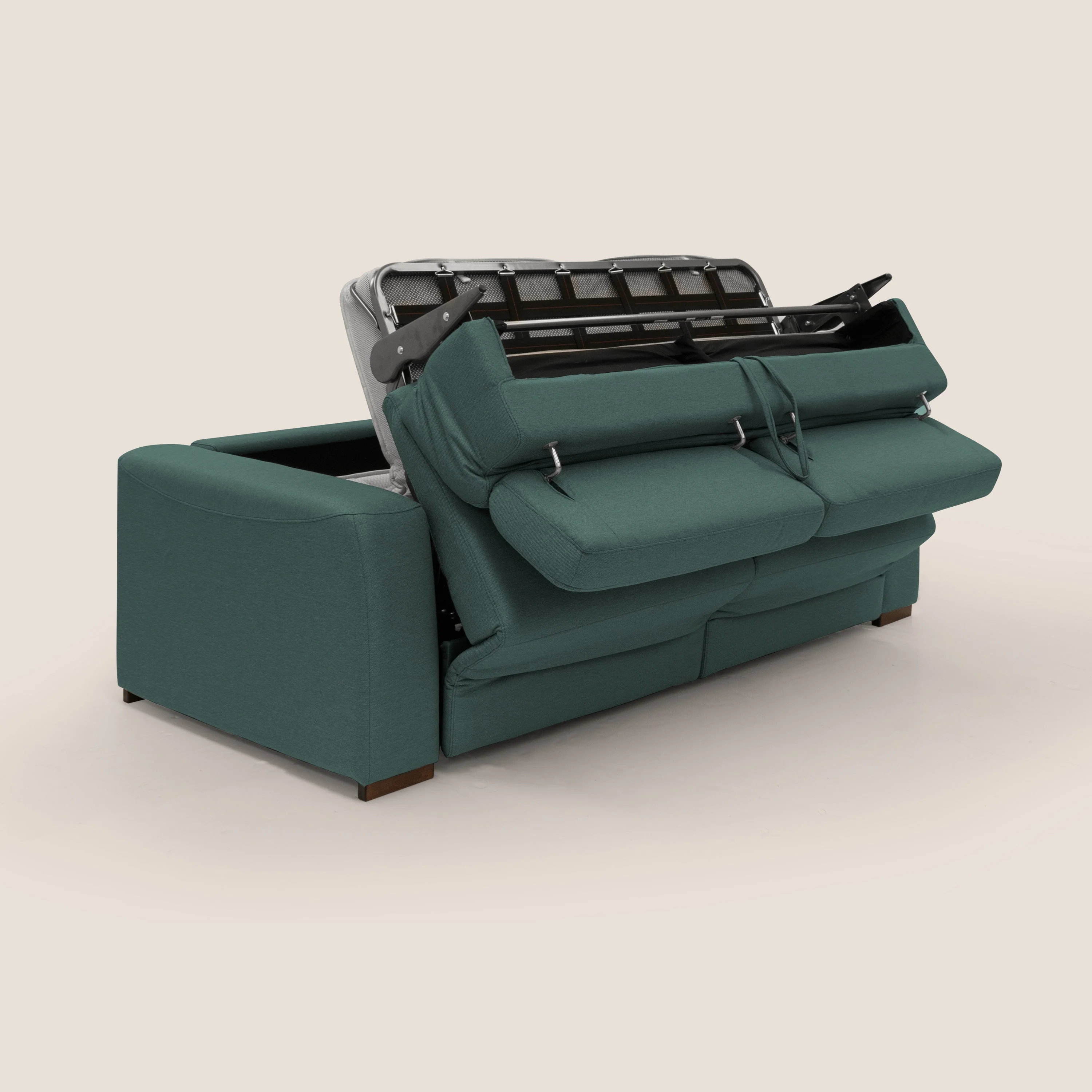 Poseidon canapé lit convertible + RELAX électrique en tissu imperméable détachable T05 vert - Image 3