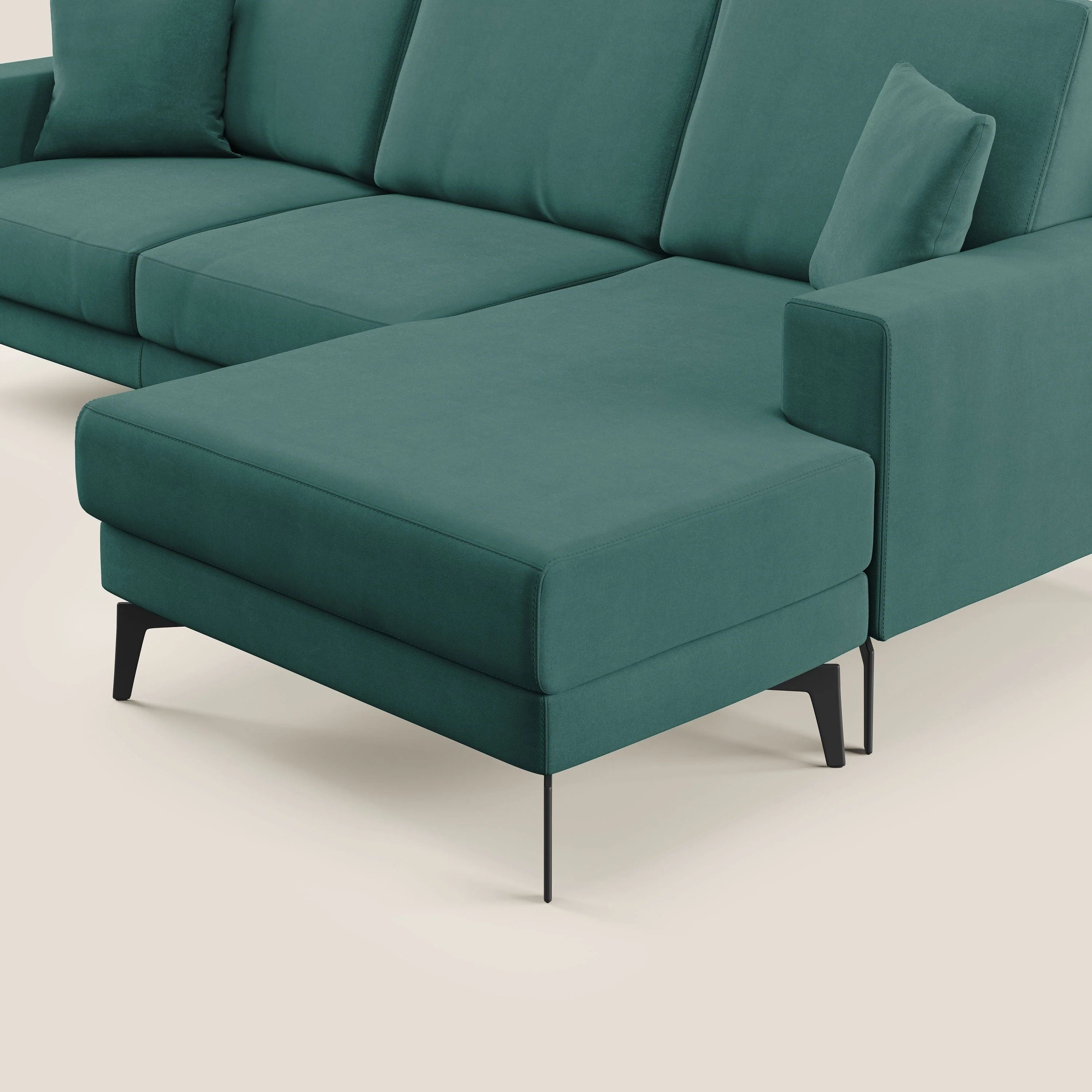 Prestige canapé d'angle moderne réversible  en microfibre détachable T11 - Image 5