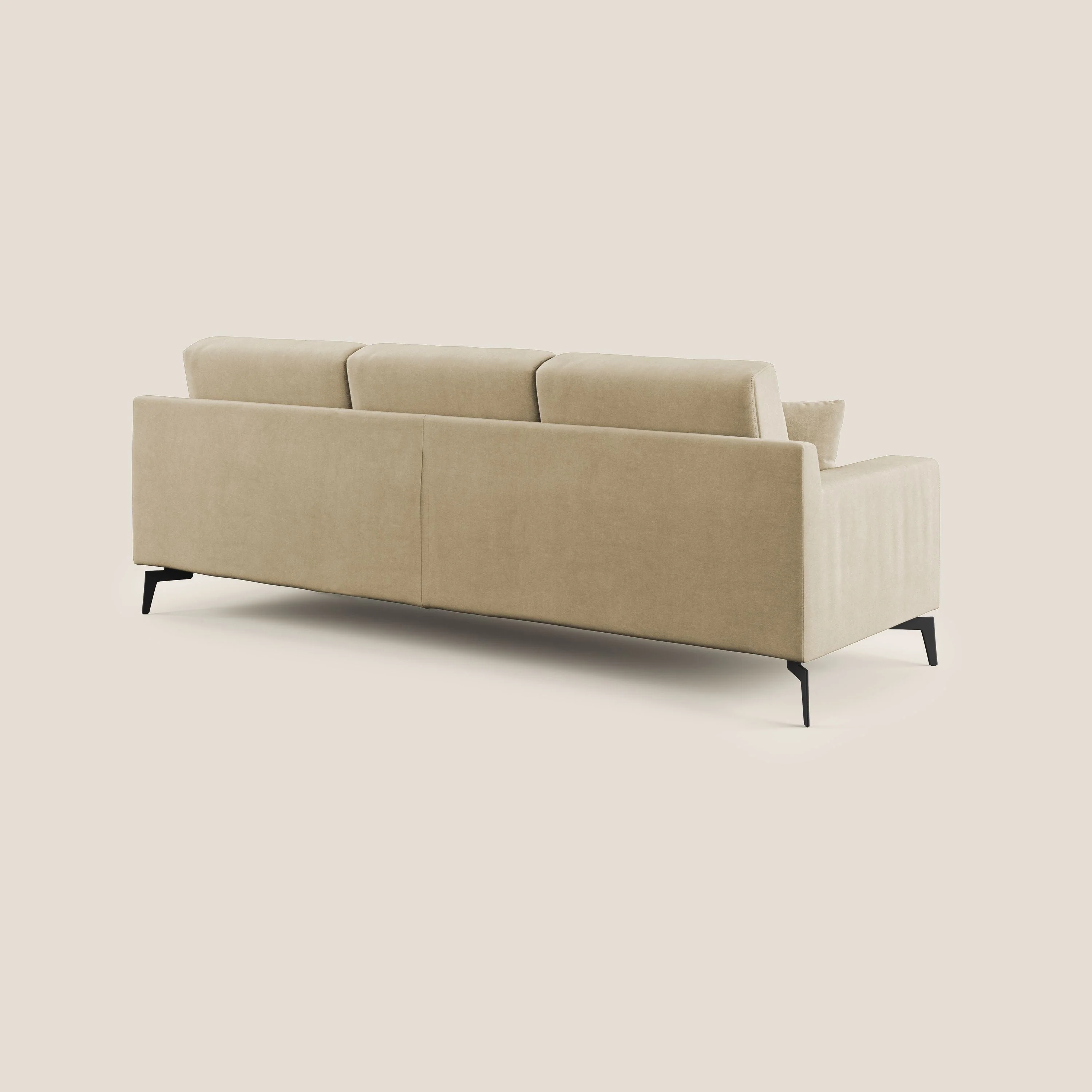 Prestige canapé d'angle moderne réversible  en microfibre détachable T11 beige - Image 4
