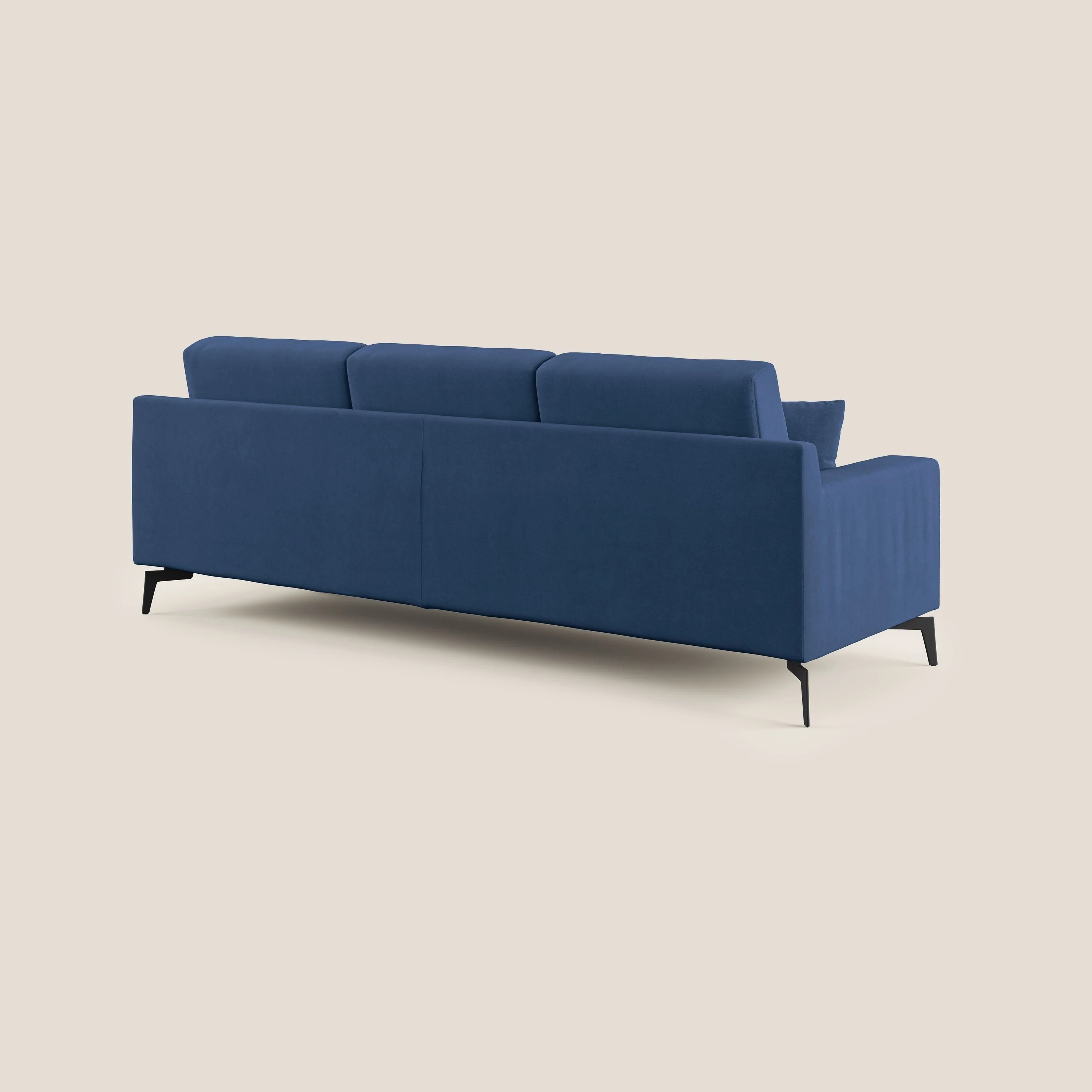 Prestige canapé d'angle moderne réversible  en microfibre détachable T11 bleu - Image 4
