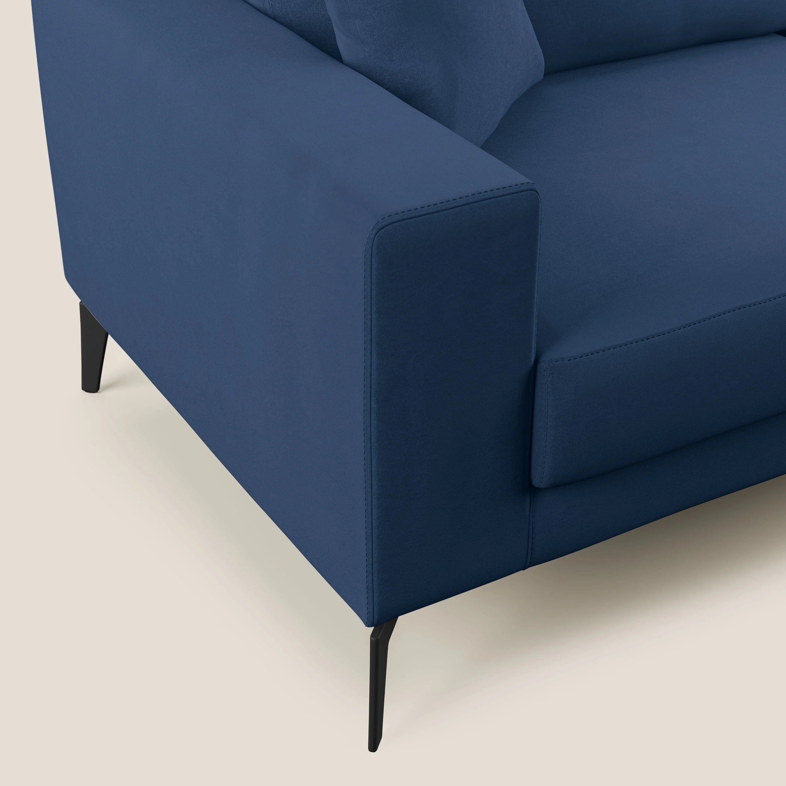 Prestige canapé d'angle moderne réversible  en microfibre détachable T11 bleu - Image 6