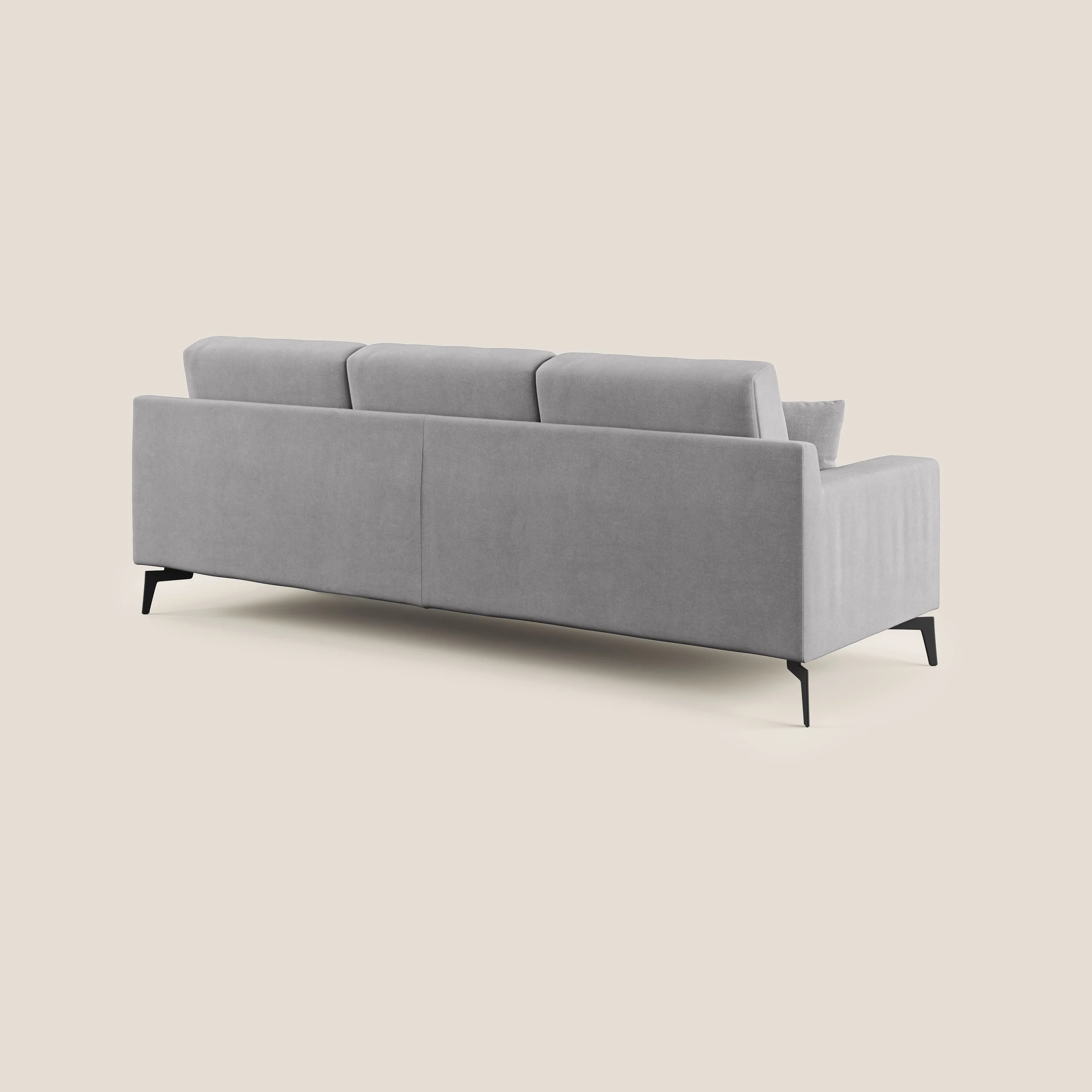 Prestige canapé d'angle moderne réversible en microfibre détachable T11 gris - Image 4