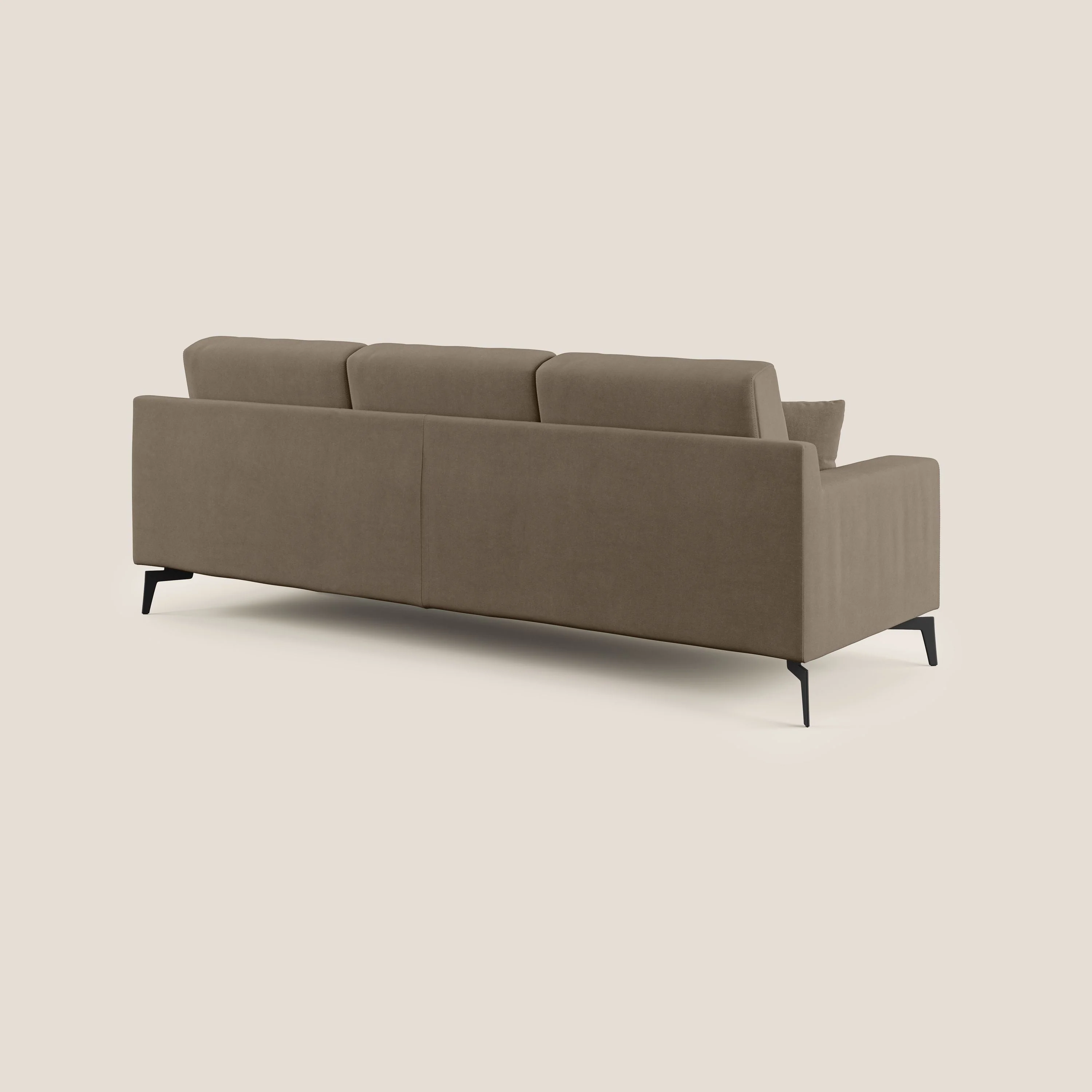 Prestige canapé d'angle moderne réversible en microfibre détachable T11 marron - Image 4