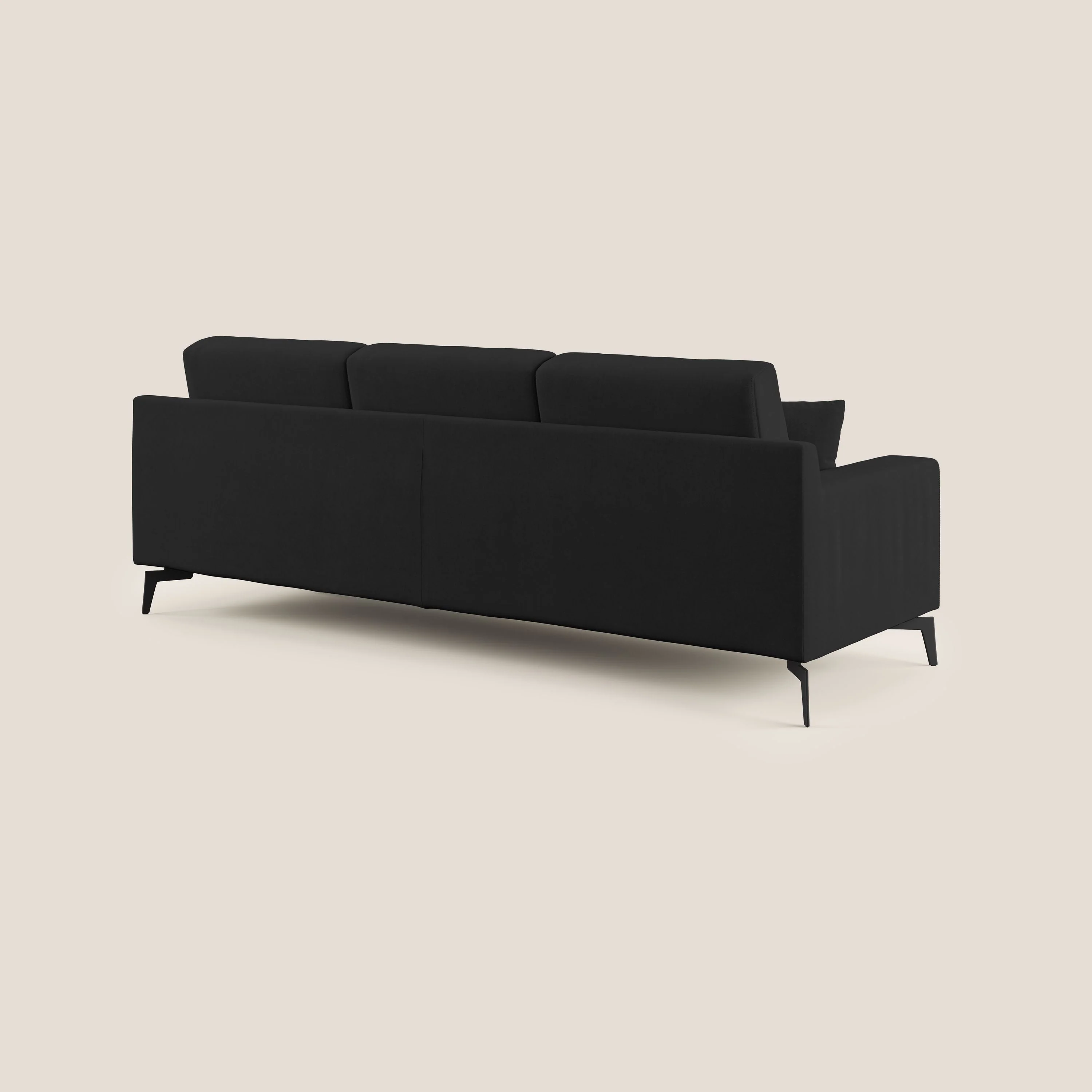 Prestige canapé d'angle moderne réversible  en microfibre détachable T11 noir - Image 4