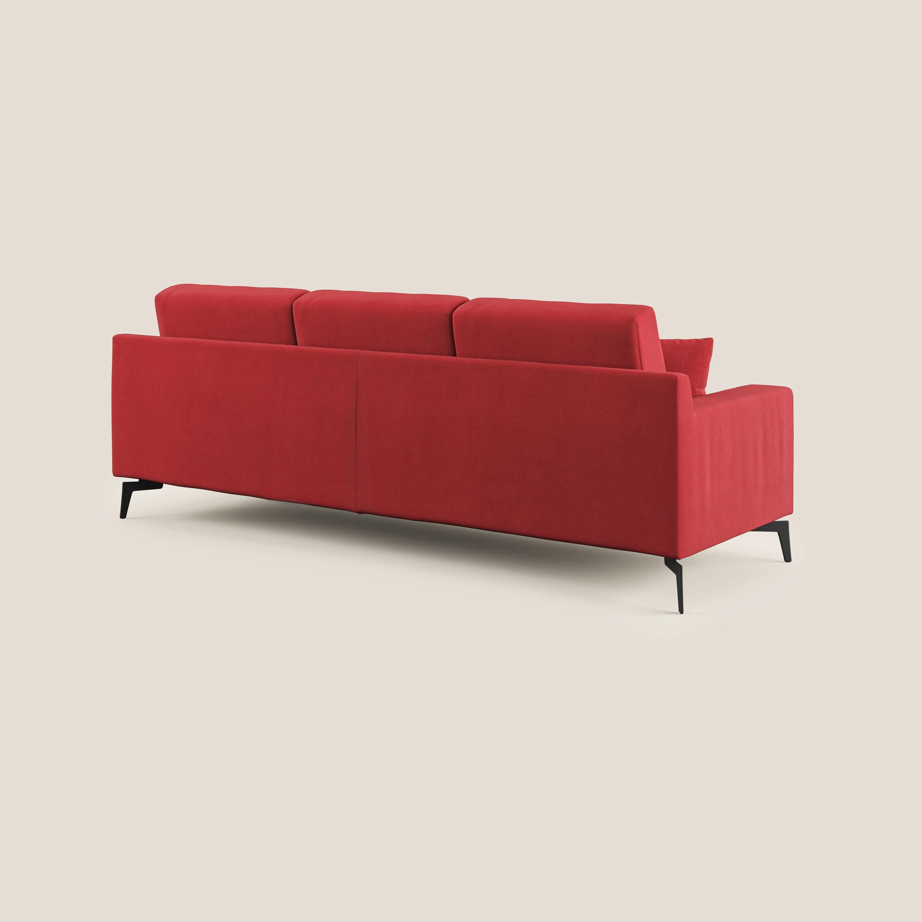 Prestige canapé d'angle moderne réversible  en microfibre détachable T11 rouge - Image 5