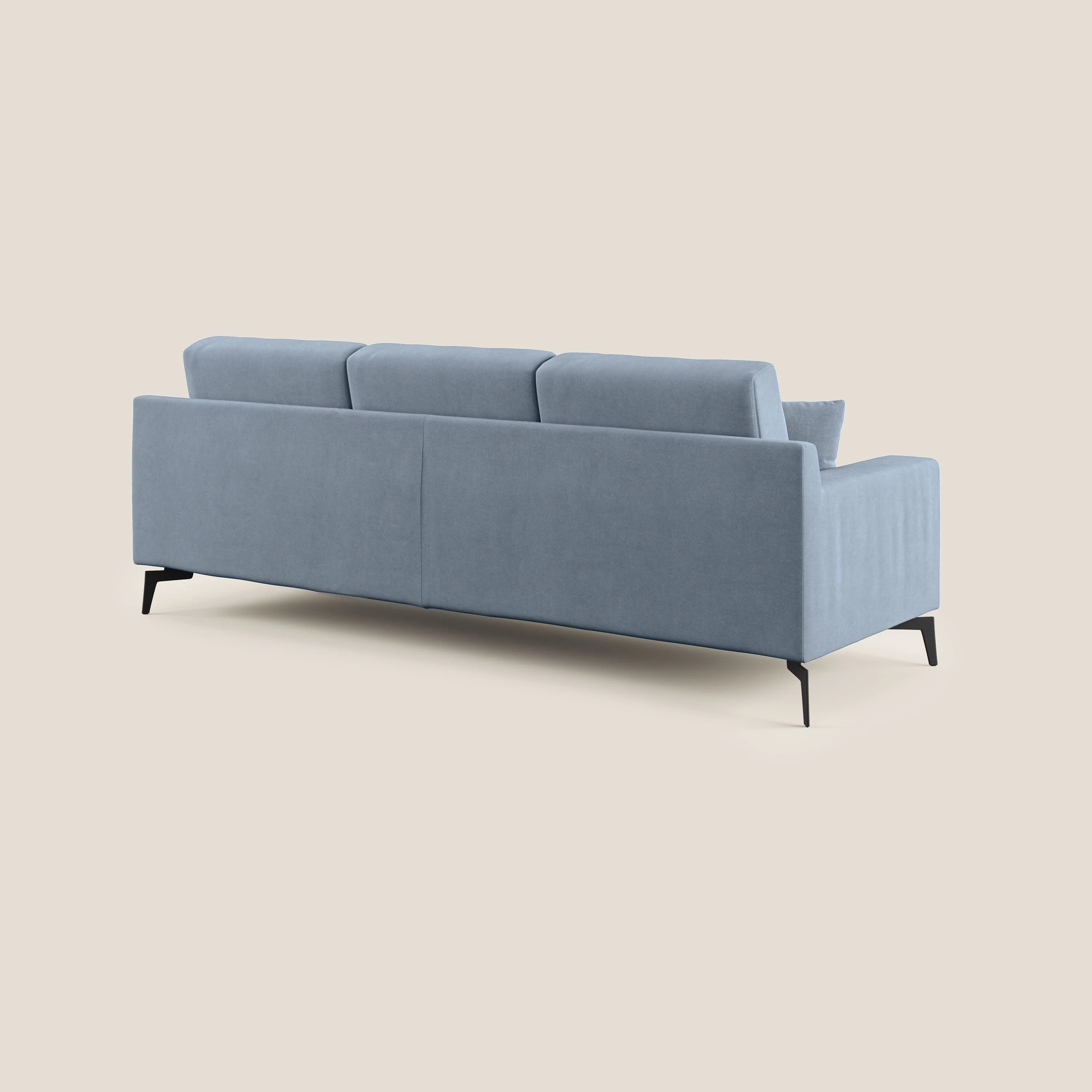 Prestige canapé d'angle moderne réversible  en microfibre détachable T11 sucre glace - Image 4