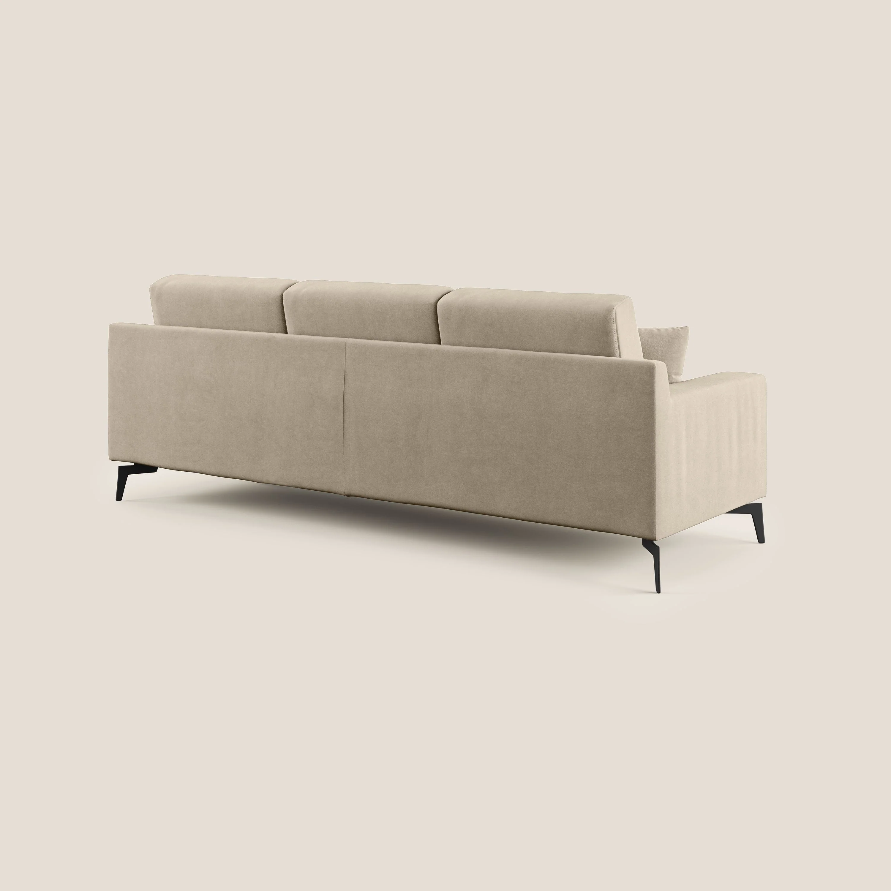Prestige canapé d'angle moderne réversible  en microfibre détachable T11 Taupe tortora - Image 4