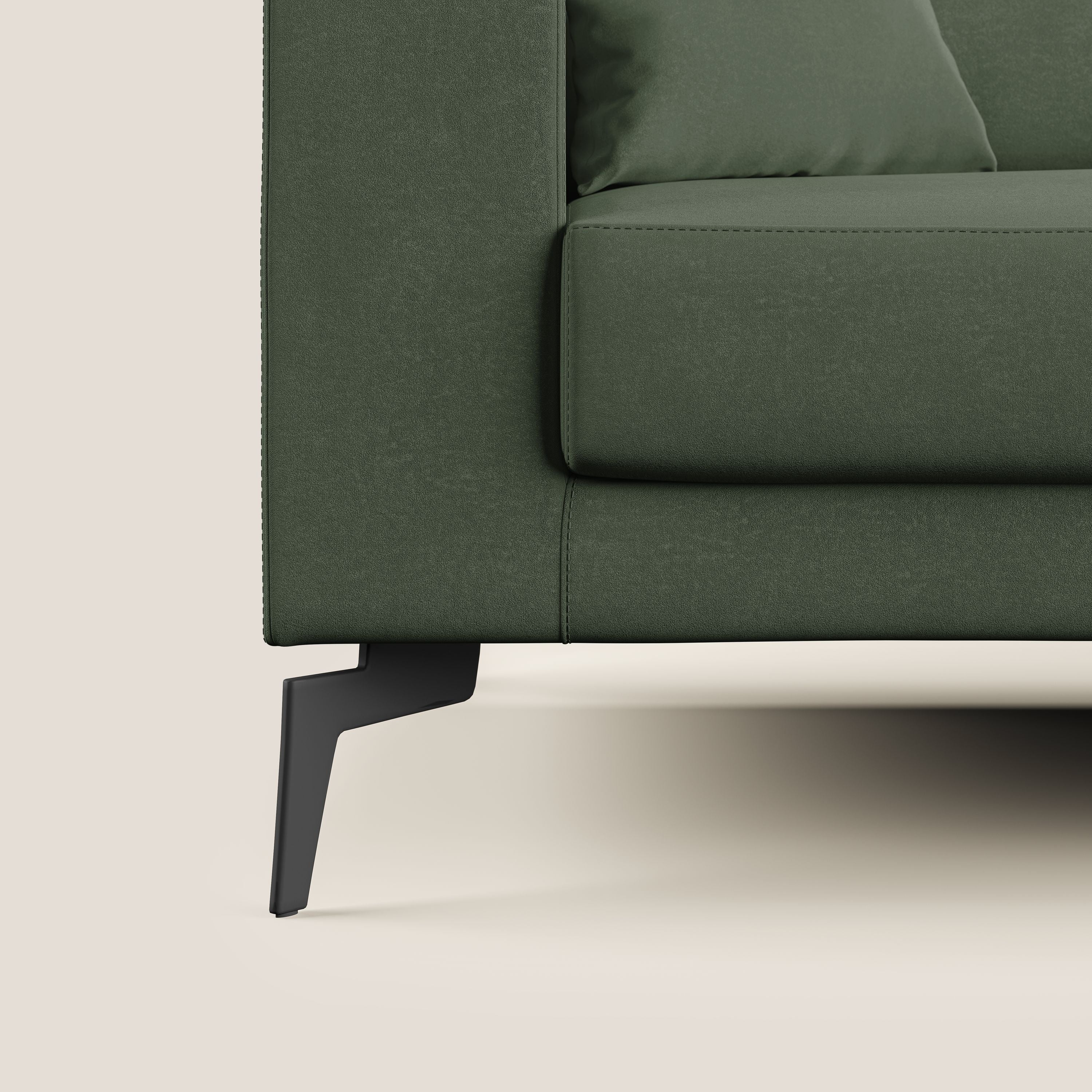 Prestige canapé d'angle moderne réversible  en microfibre détachable T11 vert - Image 7