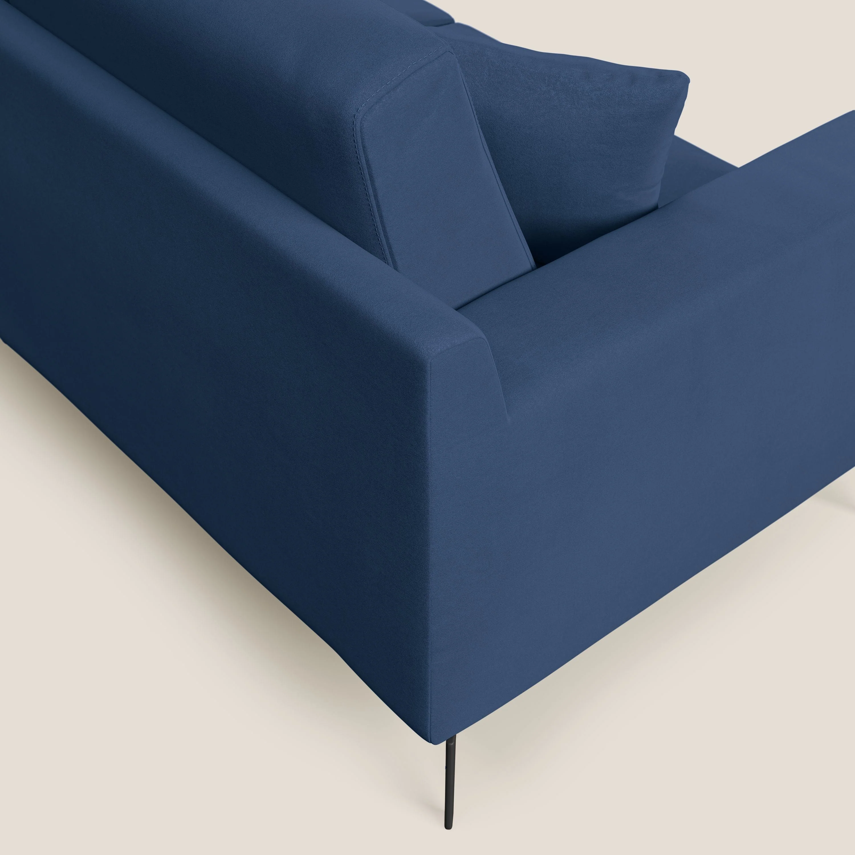 Prestige canapé moderne en microfibre détachable T11 bleu - Image 6