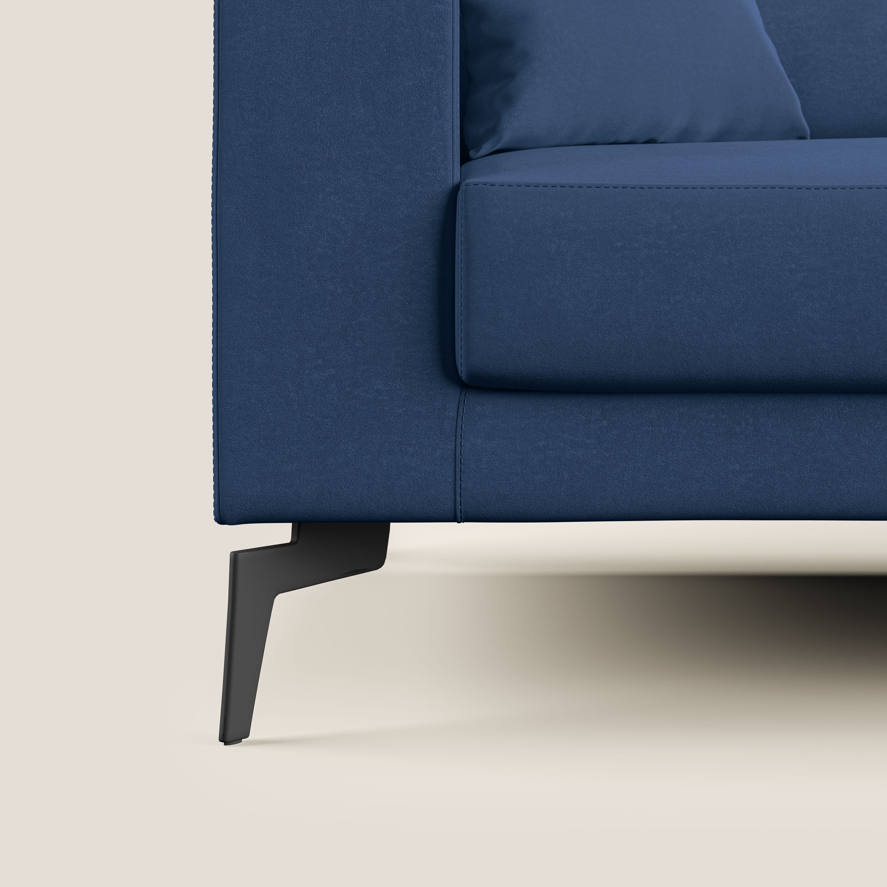 Prestige canapé moderne en microfibre détachable T11 bleu - Image 7
