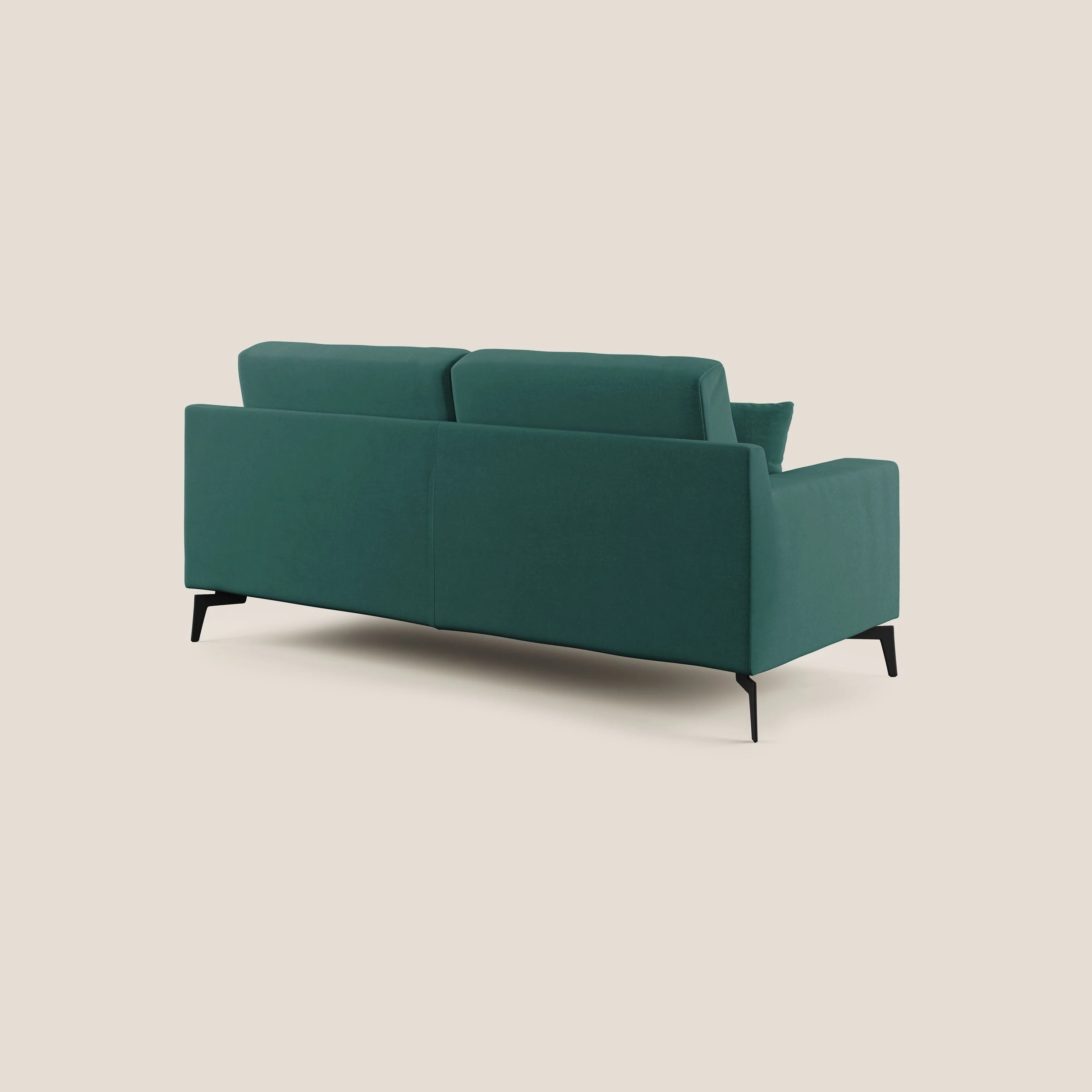 Prestige canapé moderne en microfibre détachable T11 bleu canard - Image 4
