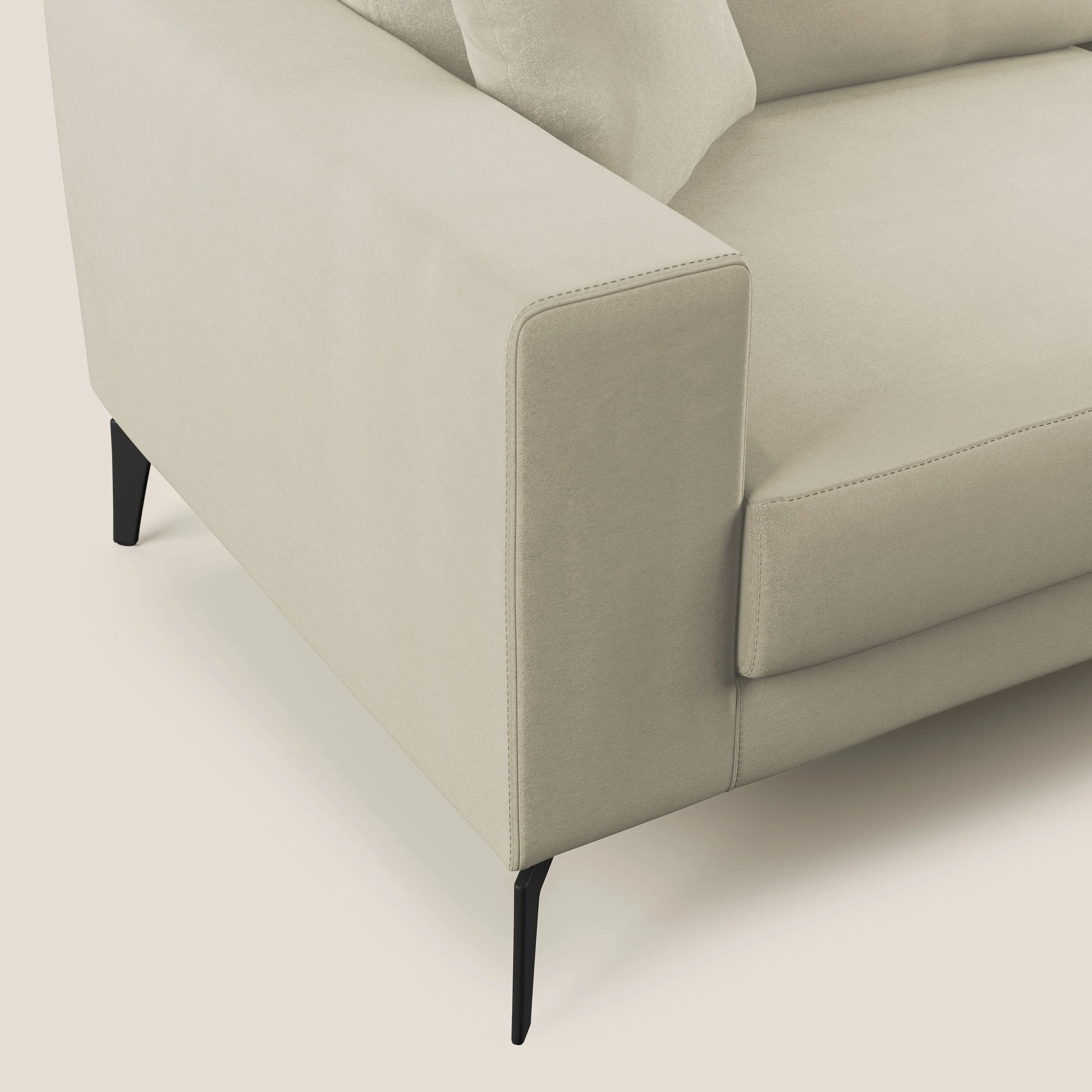 Prestige canapé moderne en microfibre détachable T11 crème - Image 6